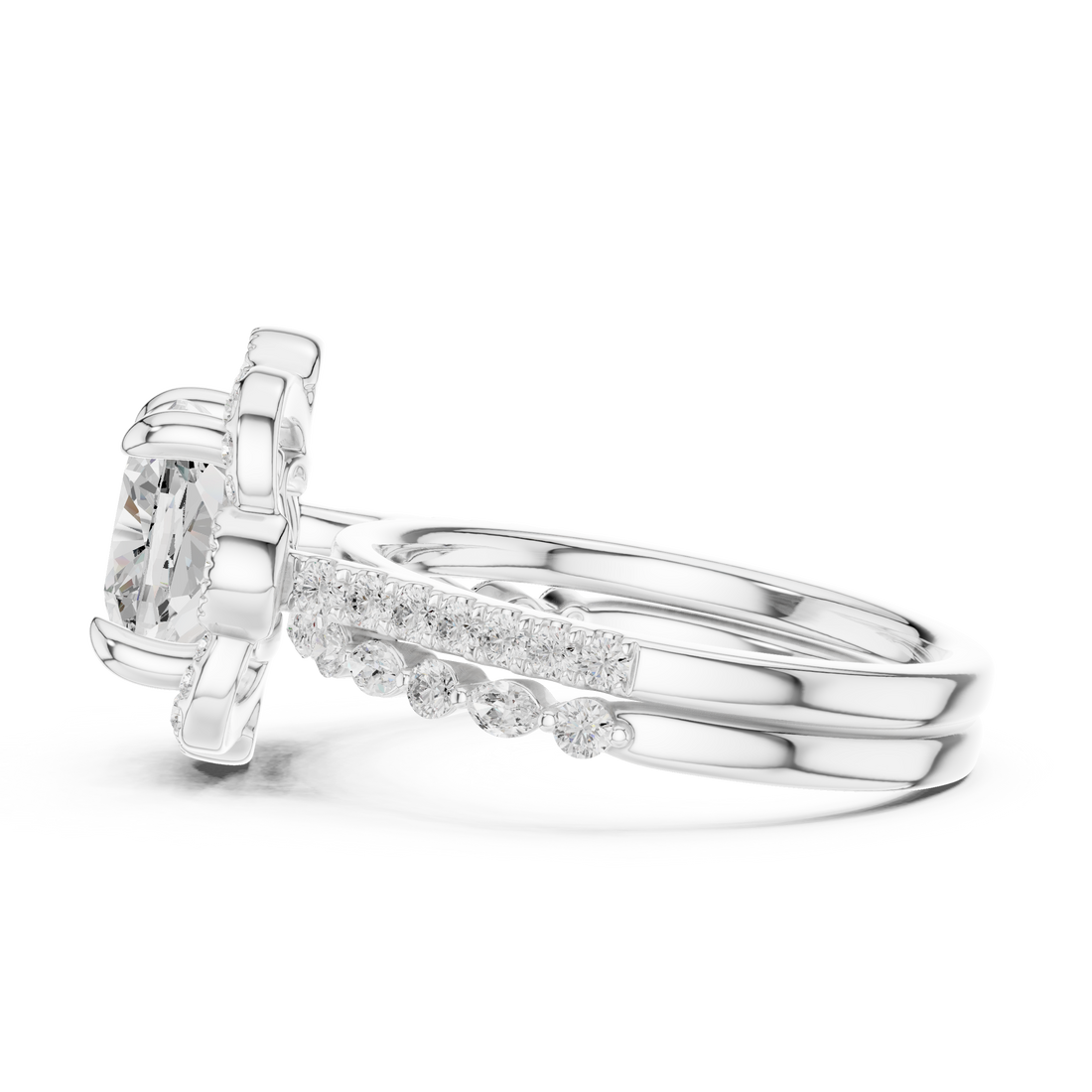 Diamond bangle with sparkling detail.