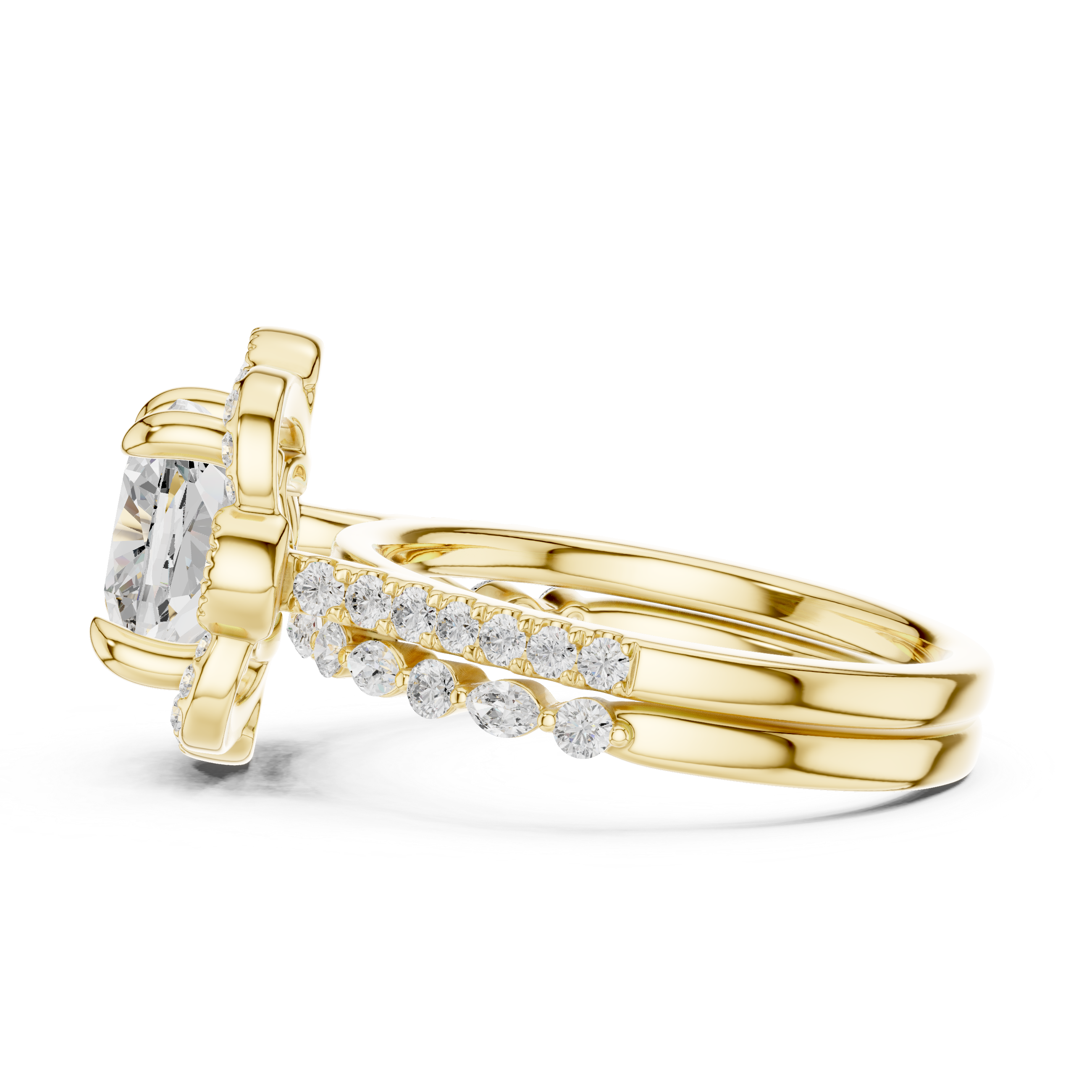 Slim bangle with lightweight design.