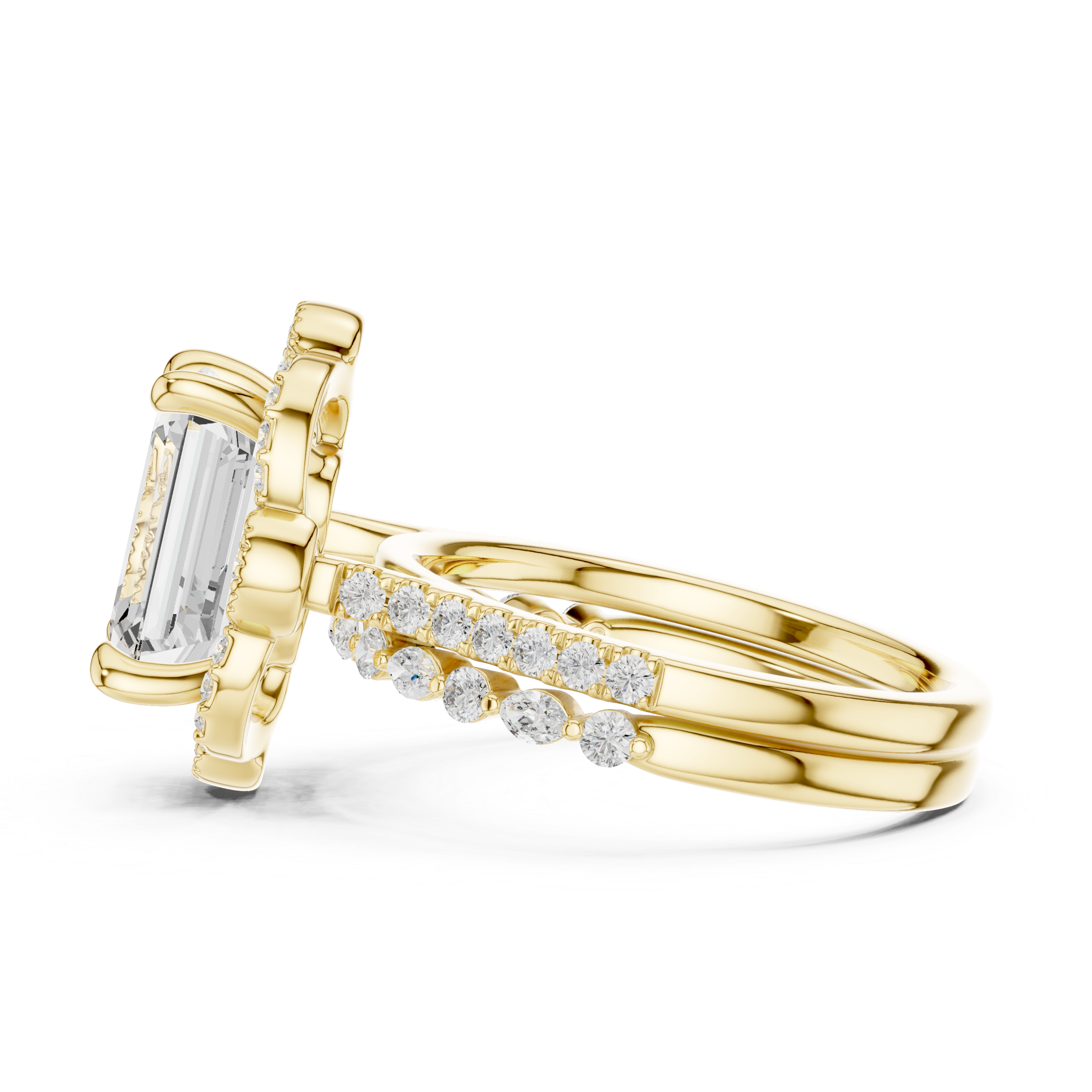 Children's gold bracelet with tiny charms.