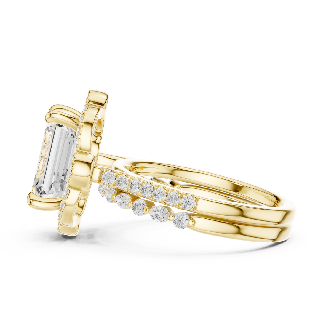Children's gold bracelet with tiny charms.