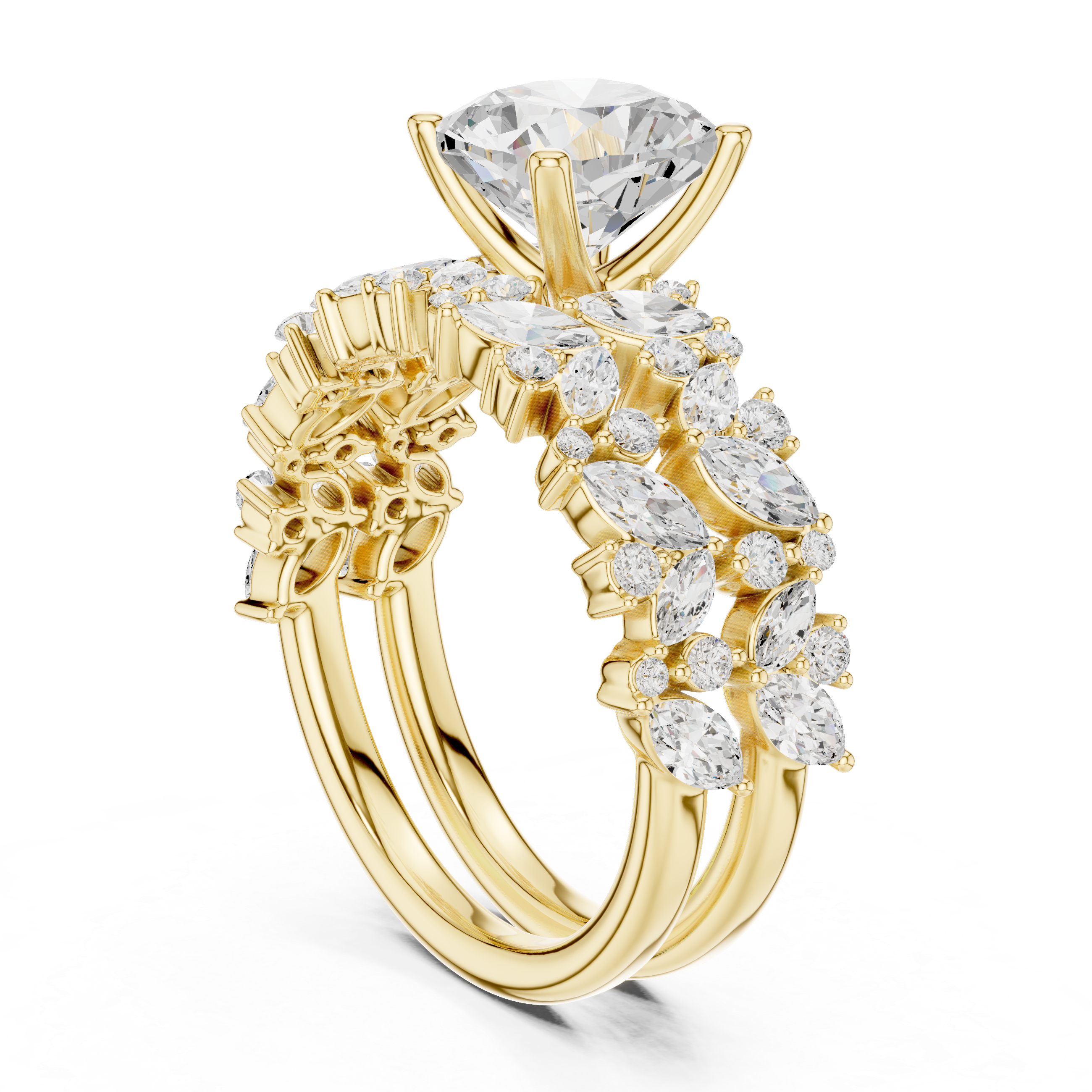 Elegant  accent diamond design