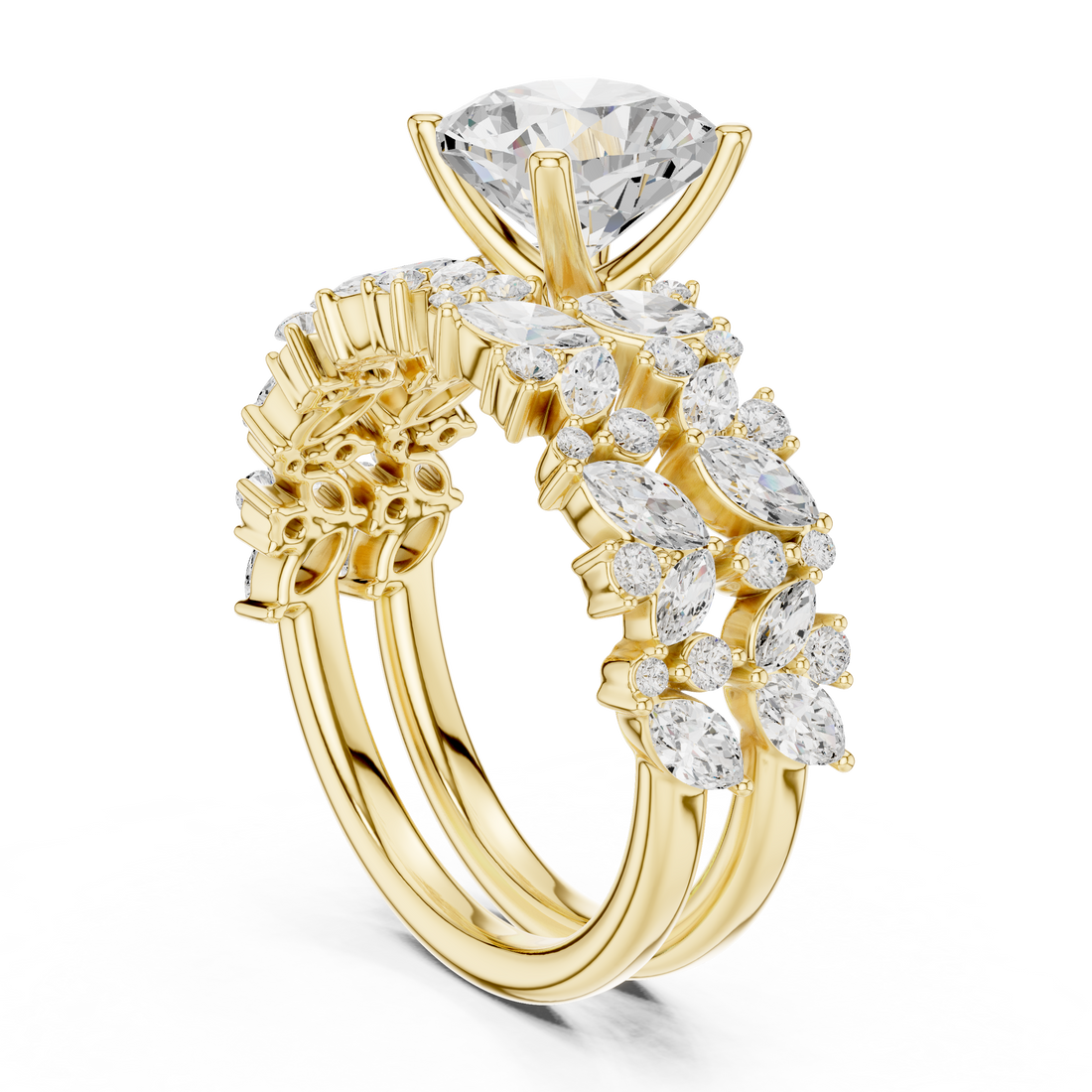 Elegant  accent diamond design
