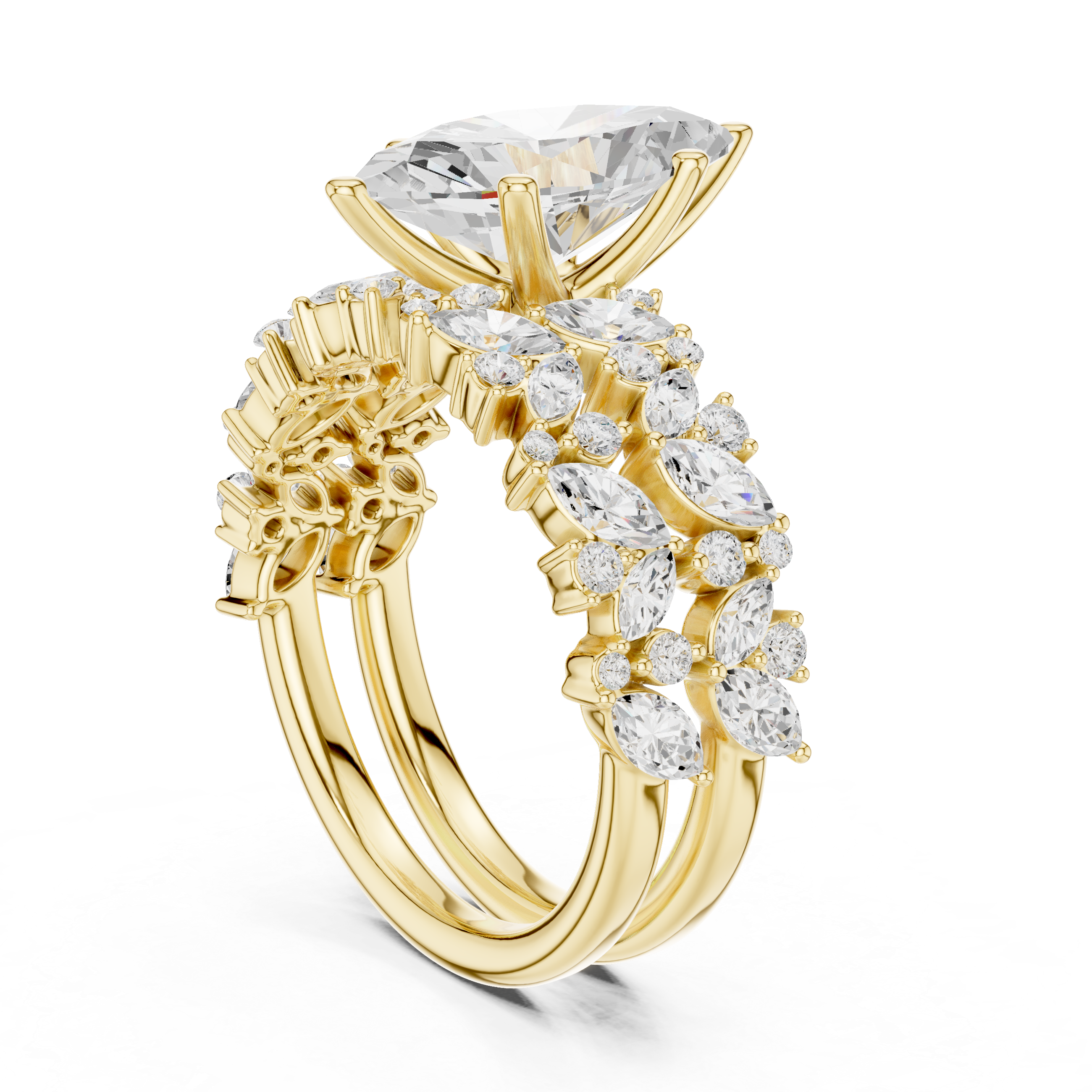 Elegant  accent diamond design