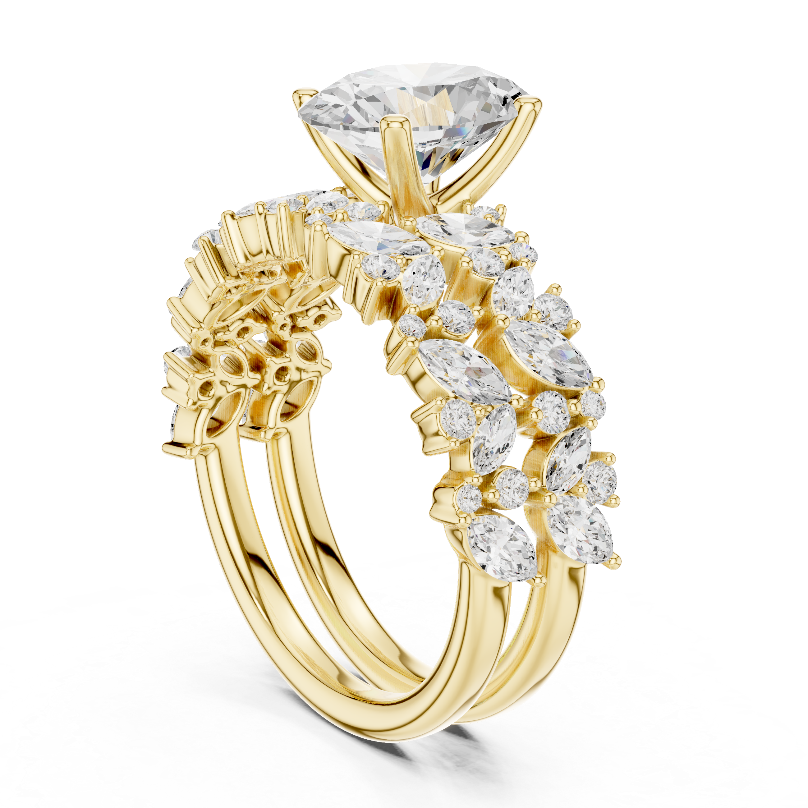 Elegant  accent diamond design