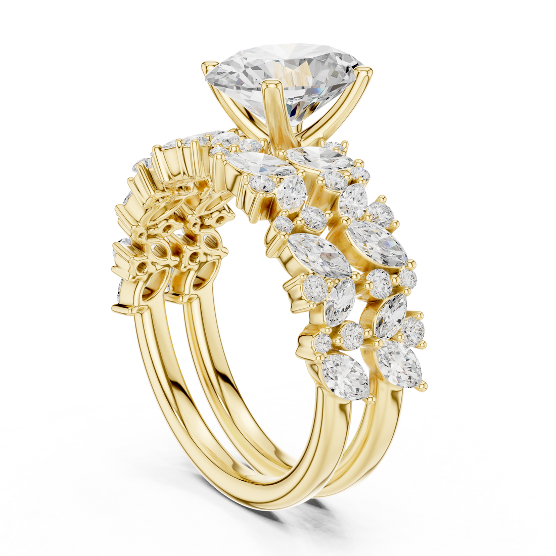 Elegant  accent diamond design