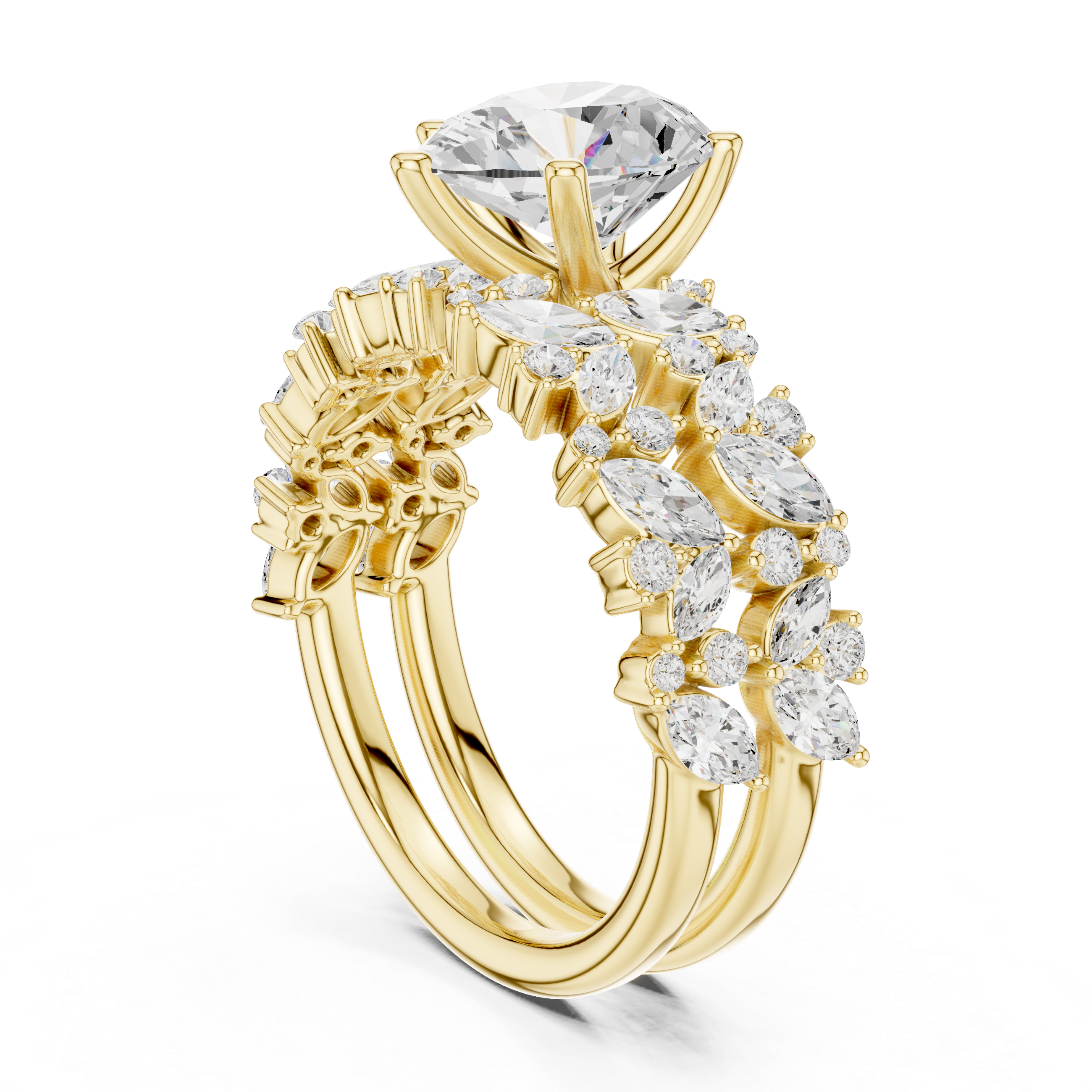 Elegant  accent diamond design