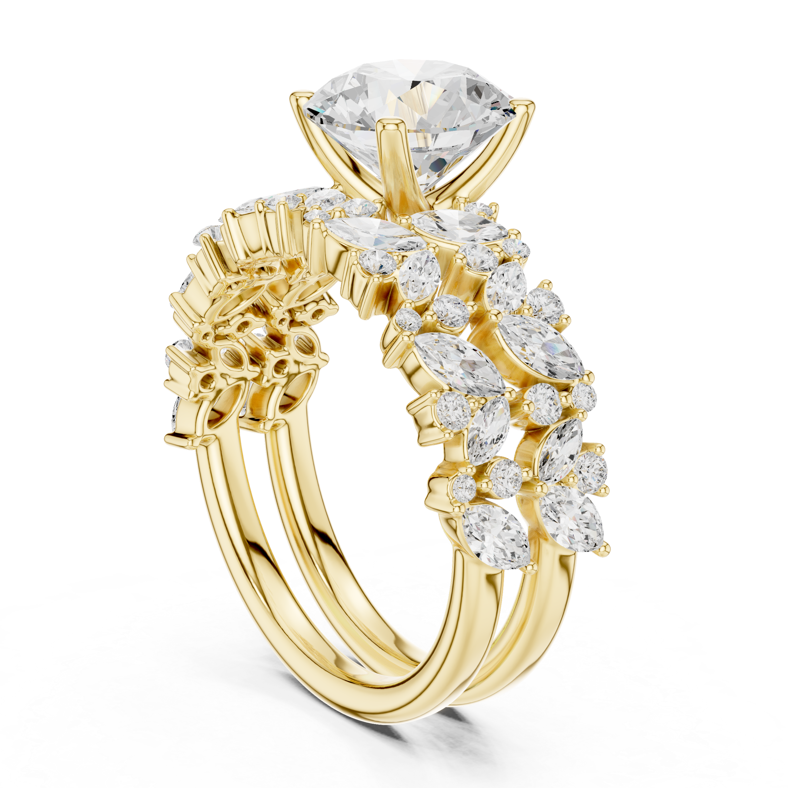 Elegant  accent diamond design