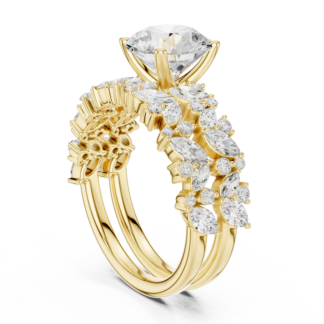 Elegant  accent diamond design