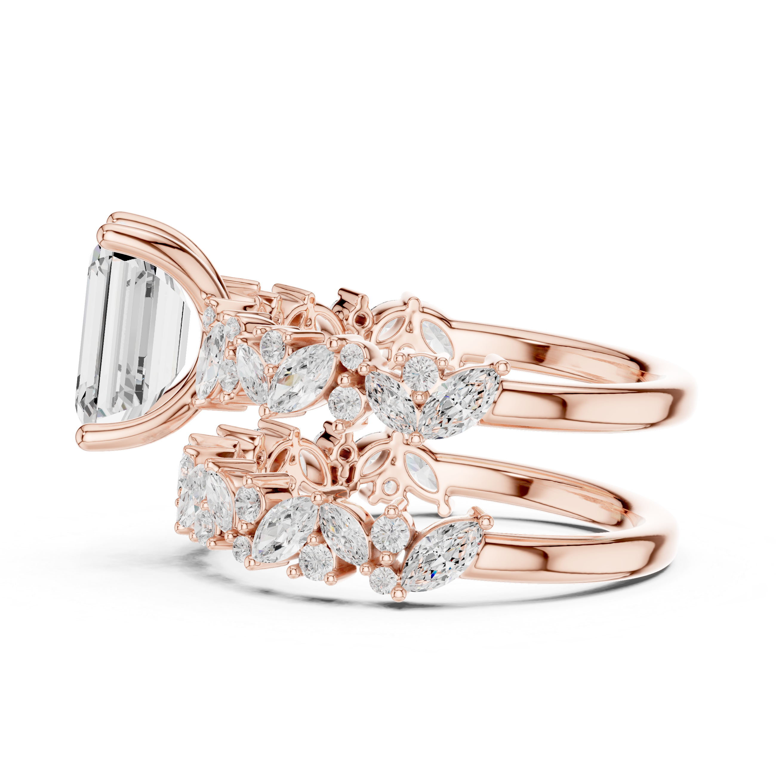 Cocktail ring with large oval gemstone.