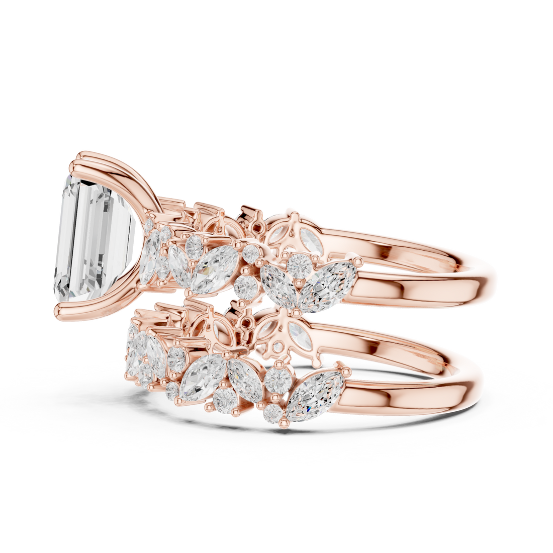 Cocktail ring with large oval gemstone.