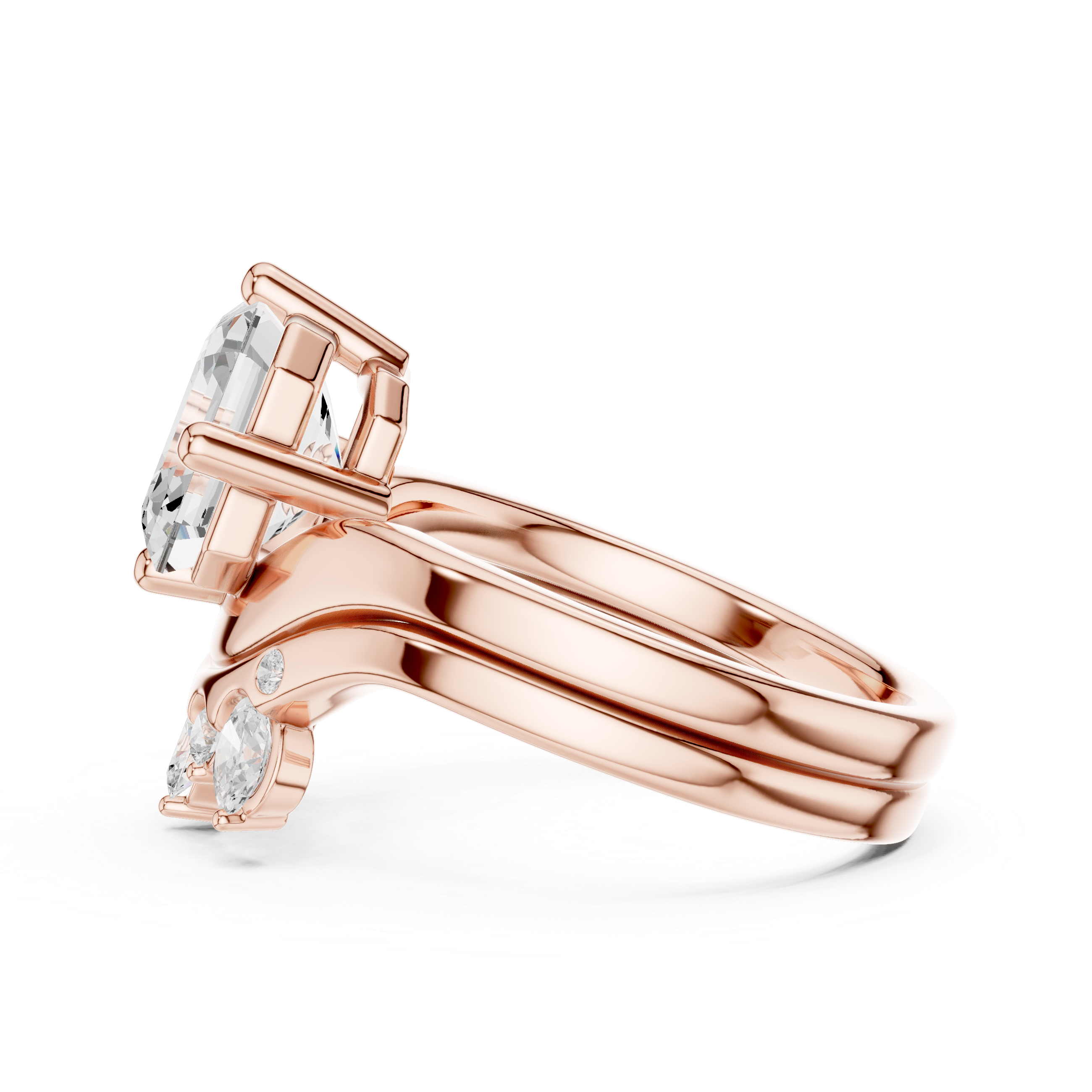 Modern minimalist ring with sleek gold finish.