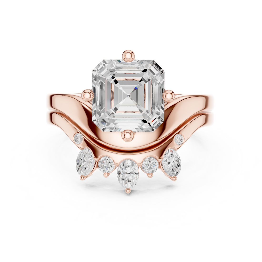 Diamond gemstone ring with sleek setting.