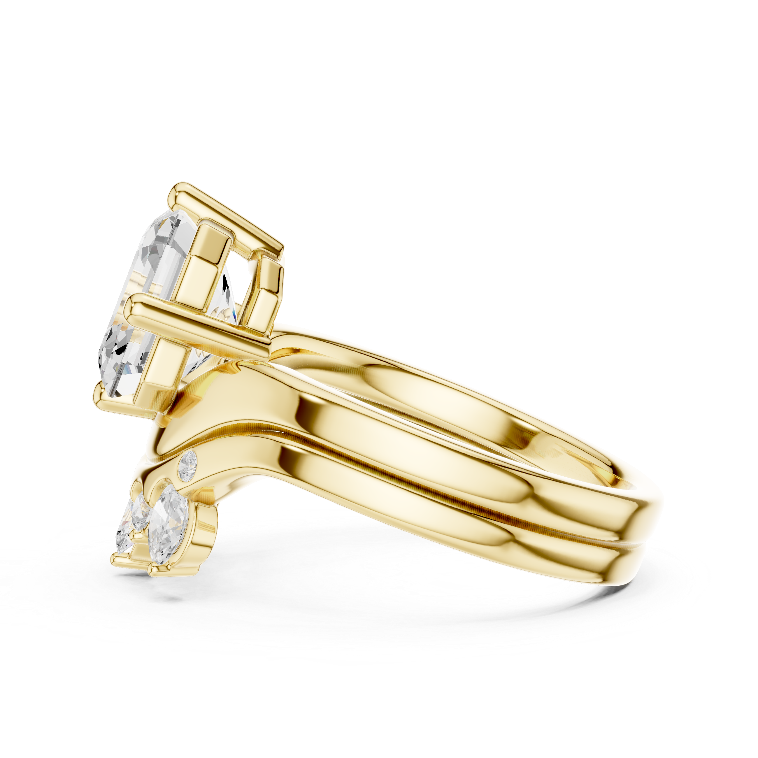 Decorative fashion ring with stylish shape.