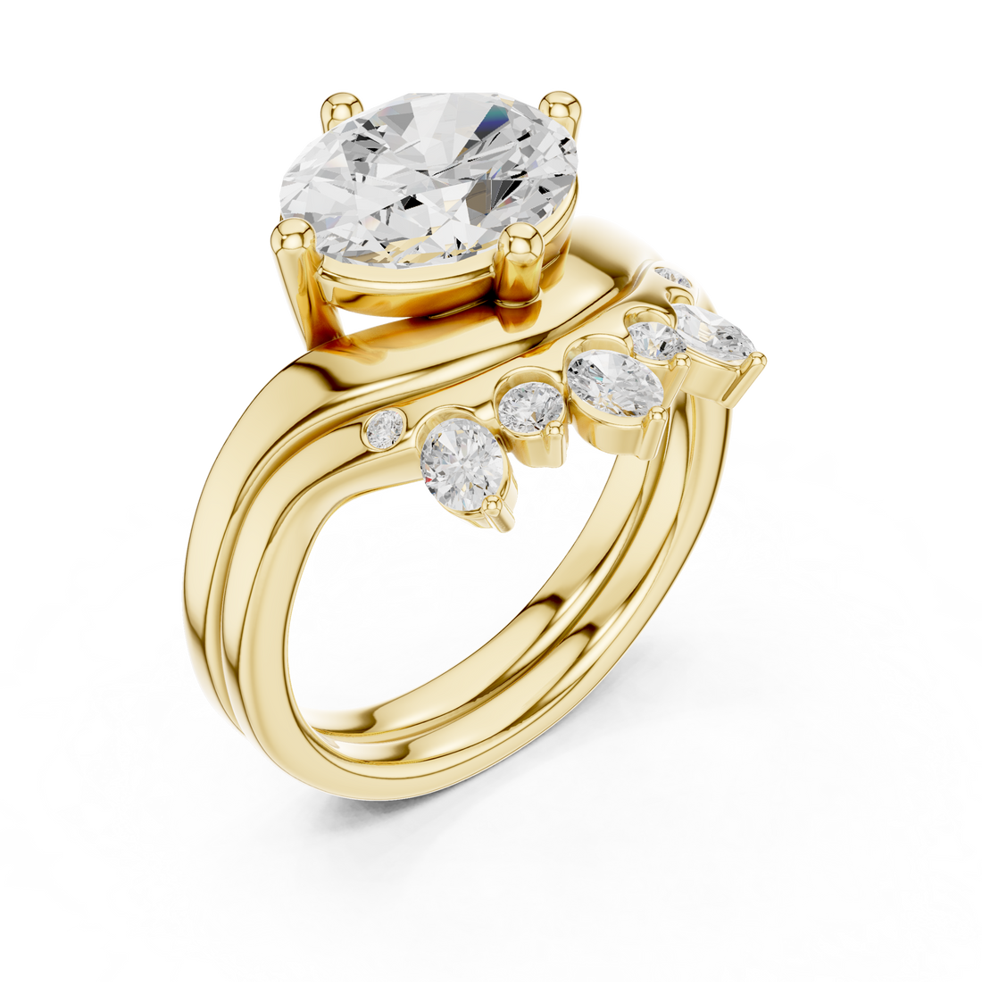 Elegant solitaire pendant necklace with slim chain.