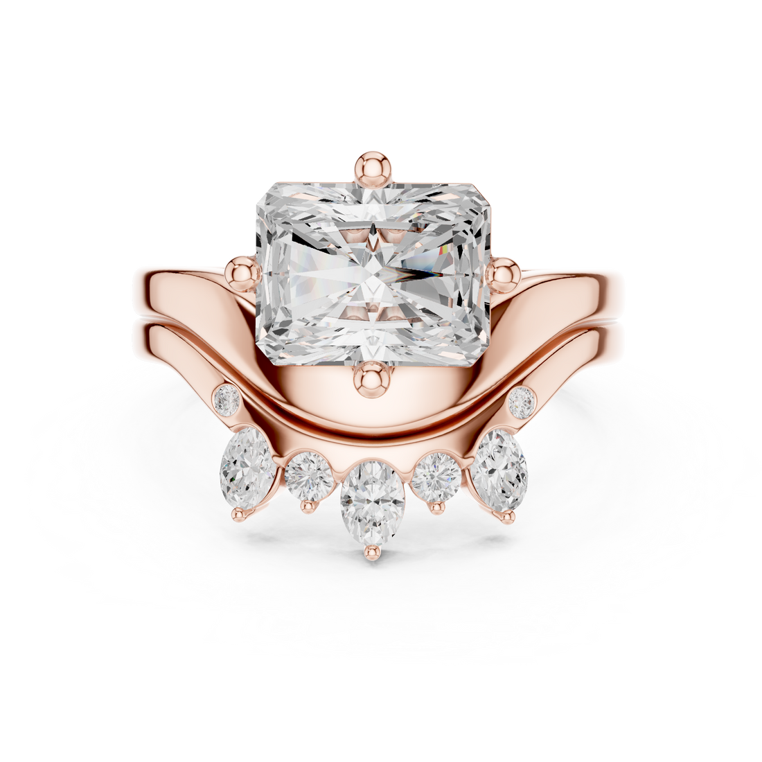 Small diamond nose pin with simple style.