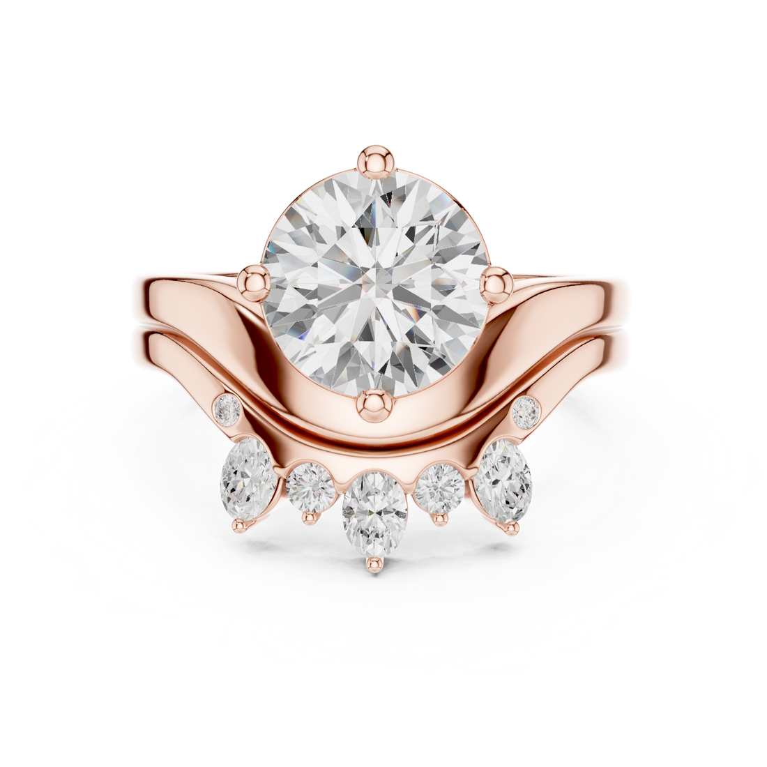 Gemstone toe ring with oval centerpiece.