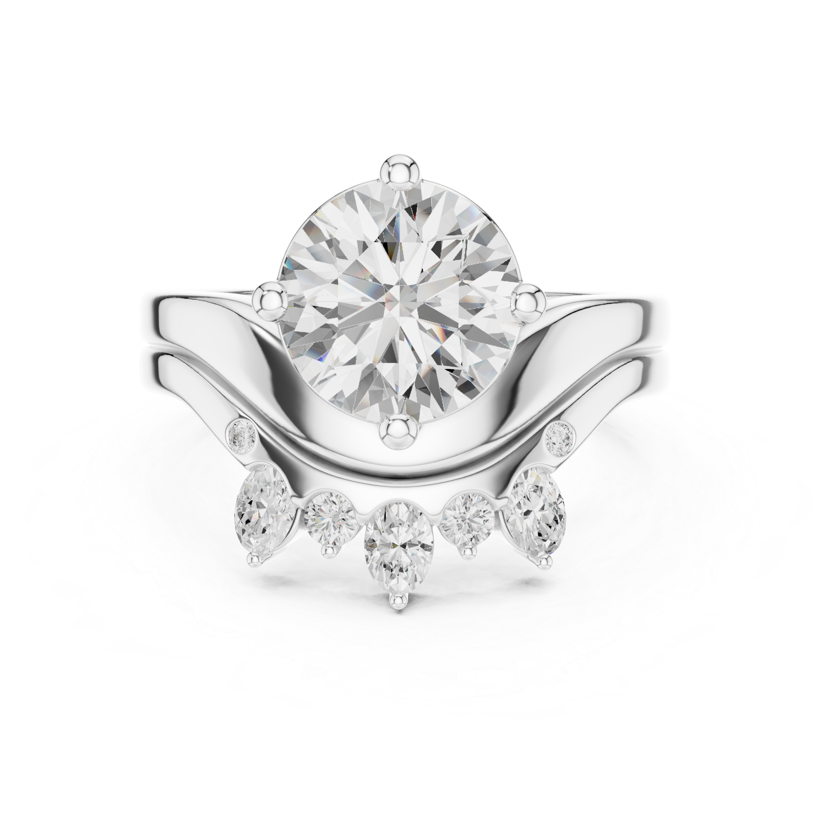 Men's bold diamond ring with square setting.