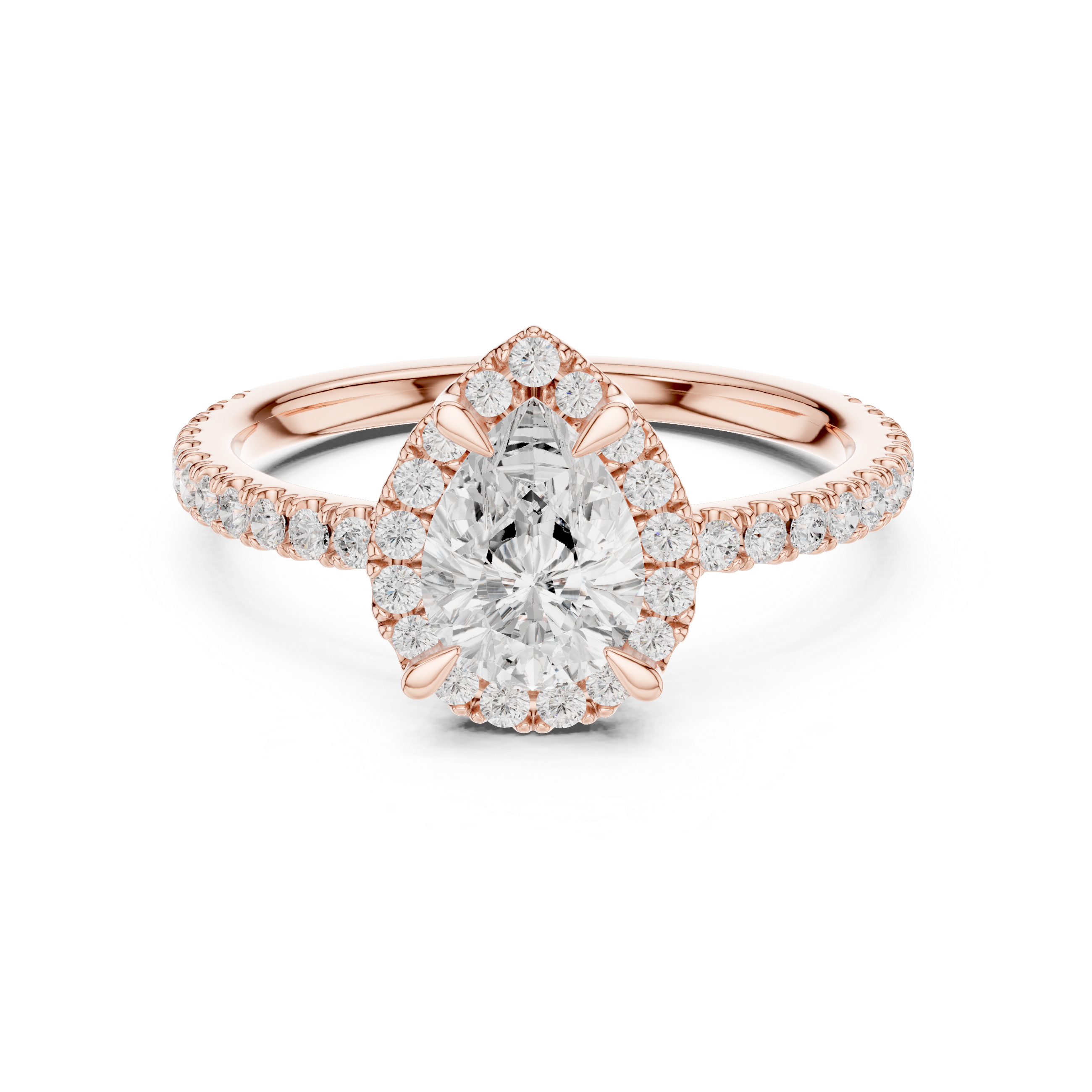 Wedding jewellery set with gold accents.