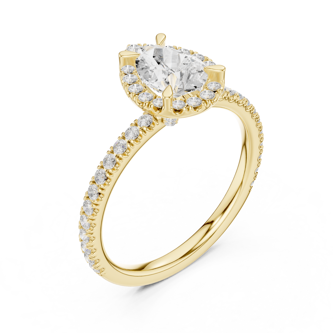 Stackable ring set with multiple thin bands.