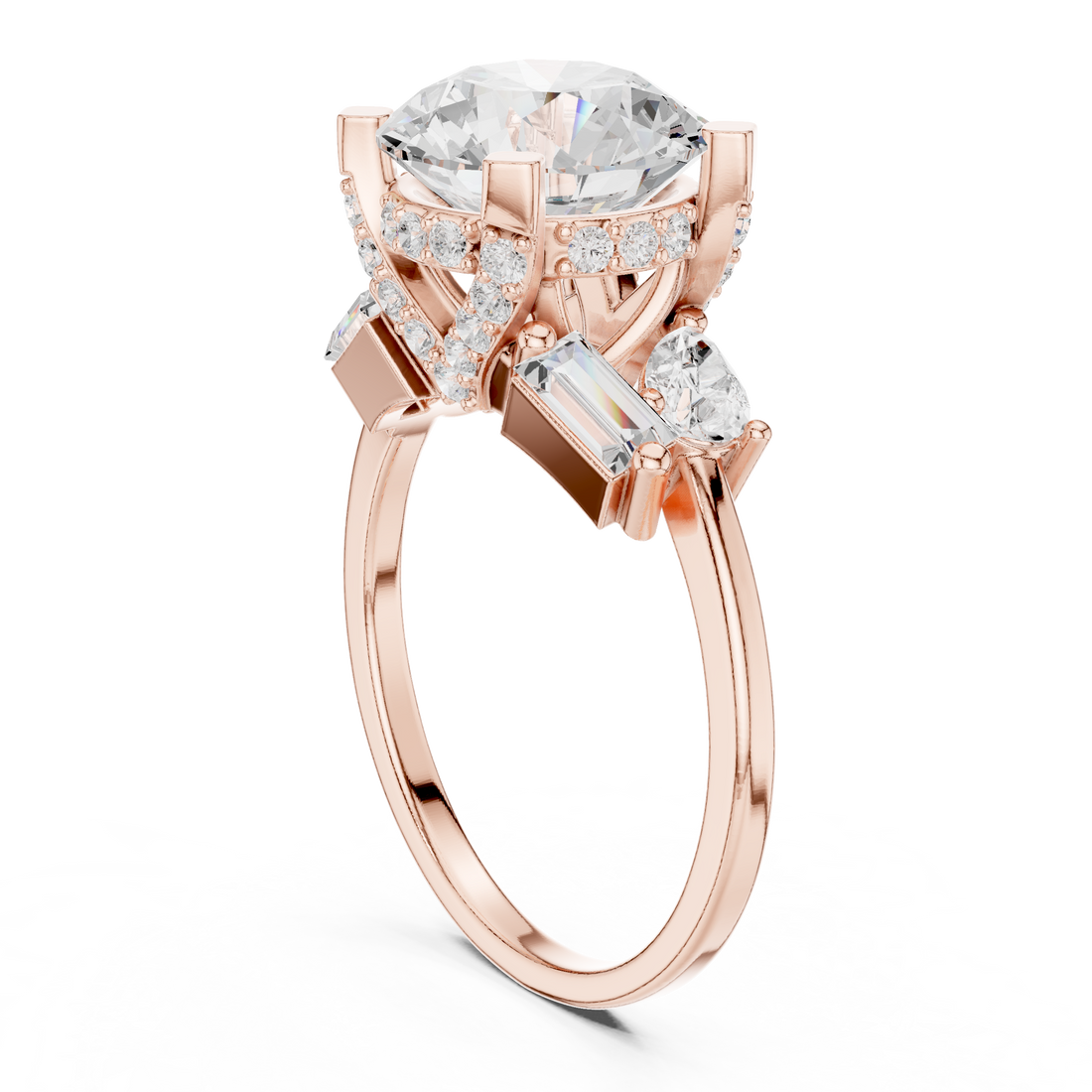 Diamond bangle with sparkling detail.