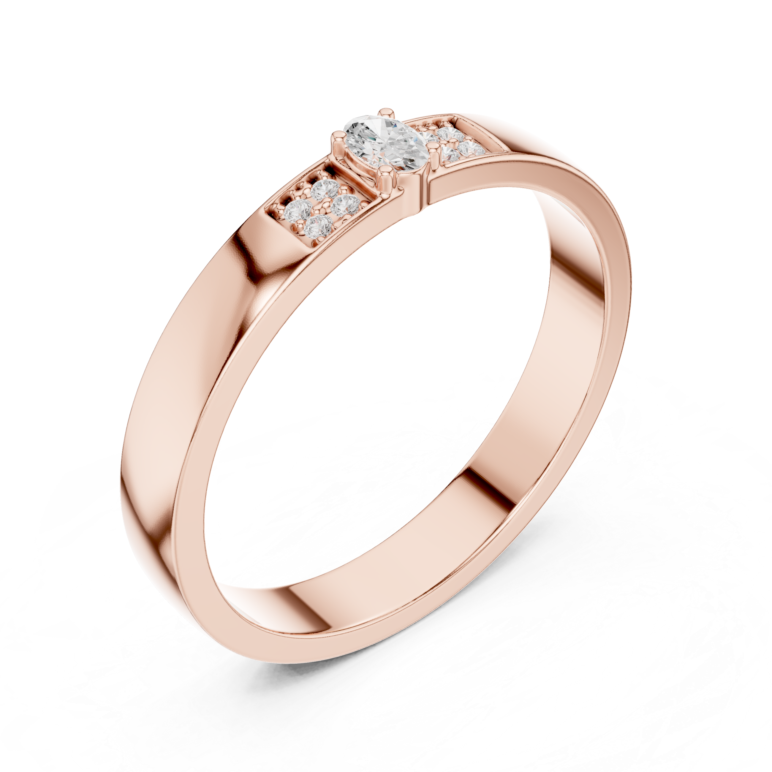 Elegant wedding band with smooth polish.