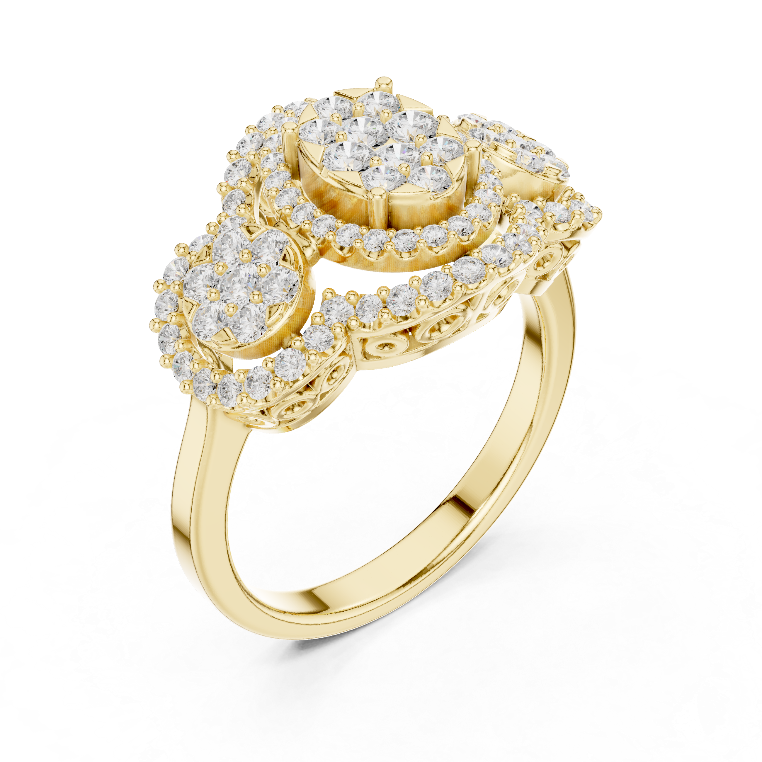 Classic gold band with comfort fit design.