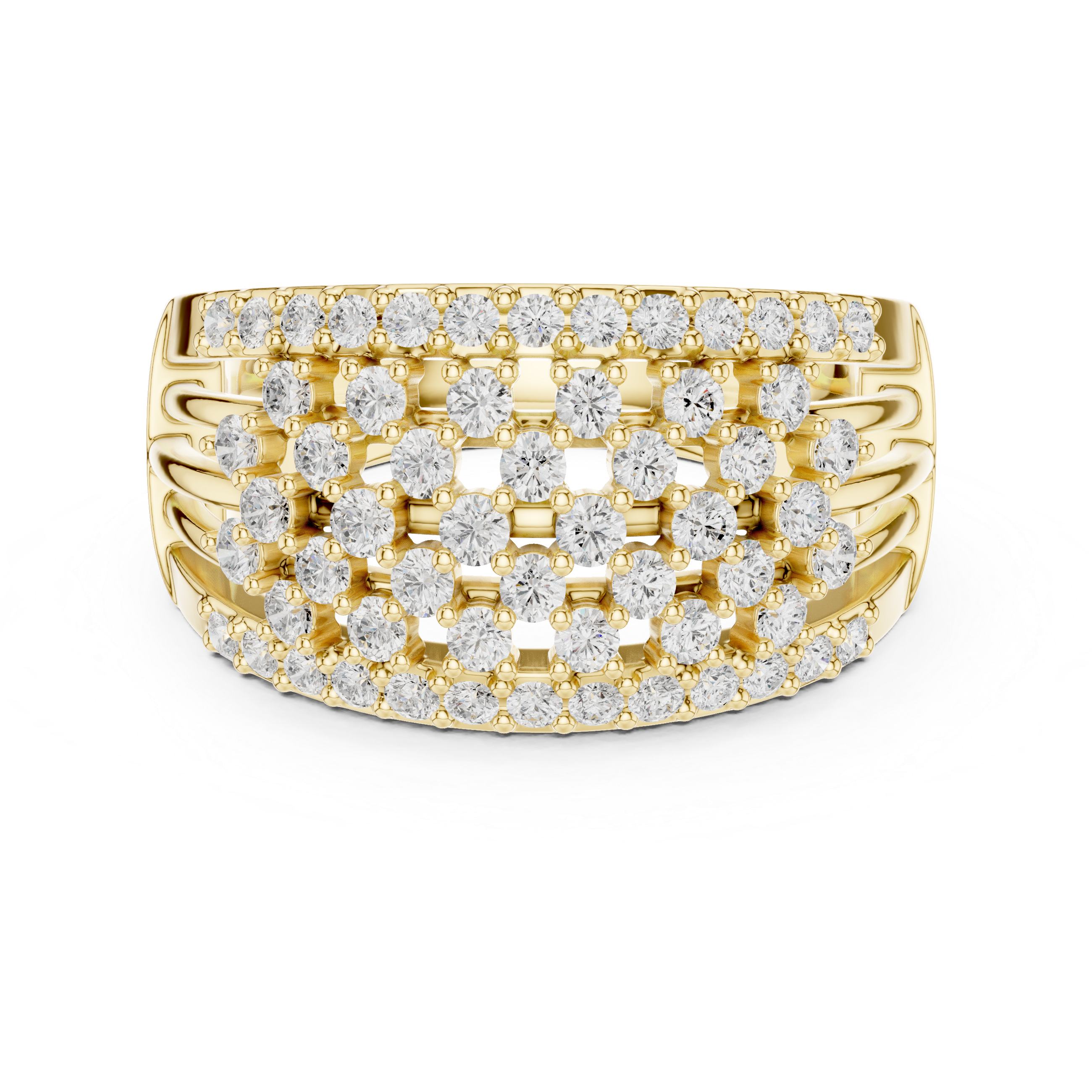 Double chain bracelet with layered style.