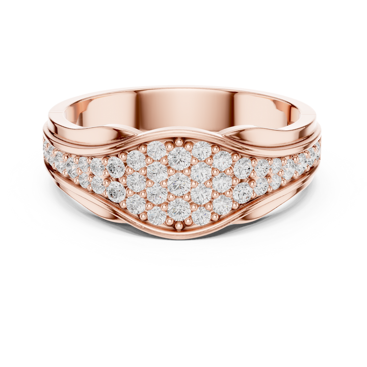 Hinged cuff bracelet with textured surface.