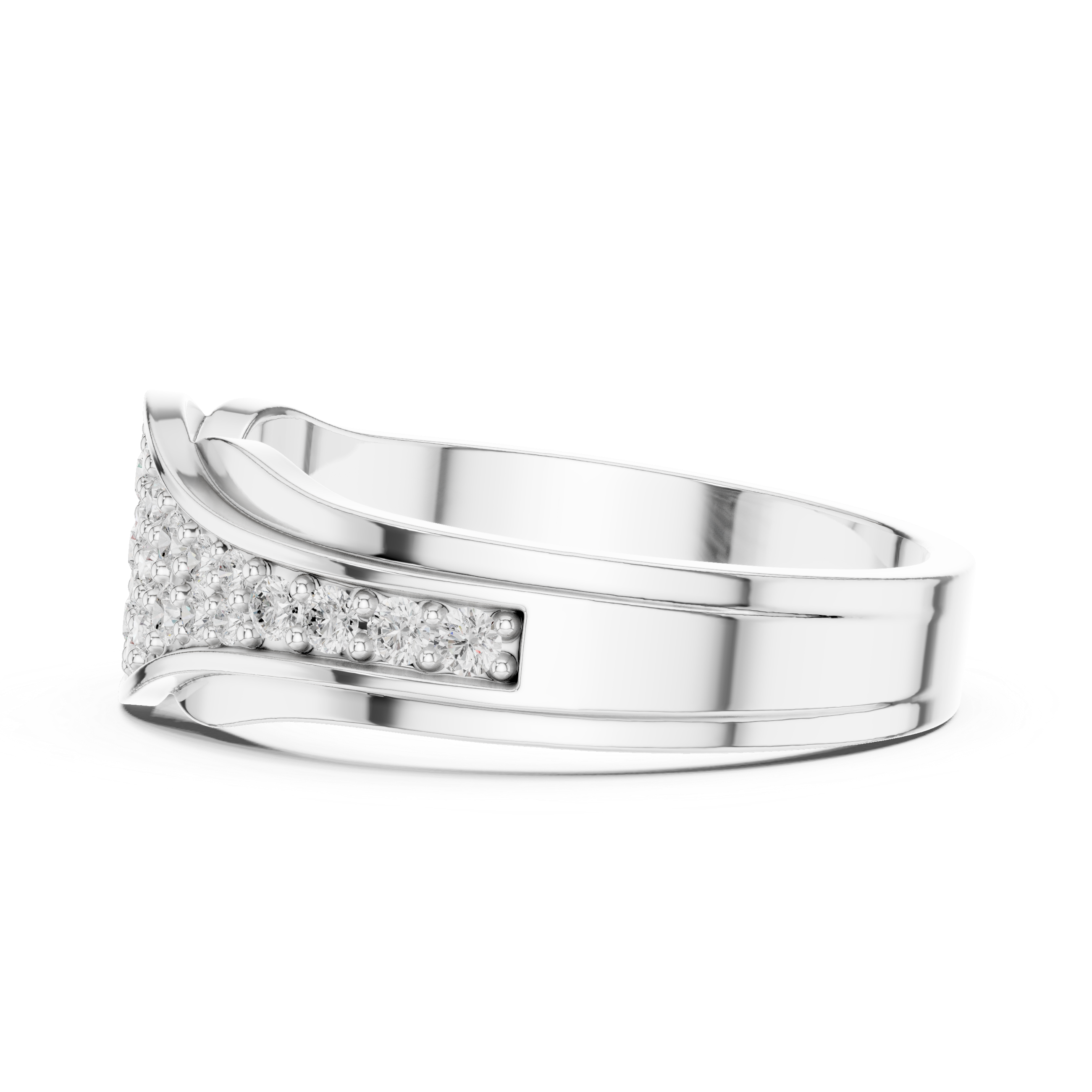 Minimalist bracelet with thin metal band.