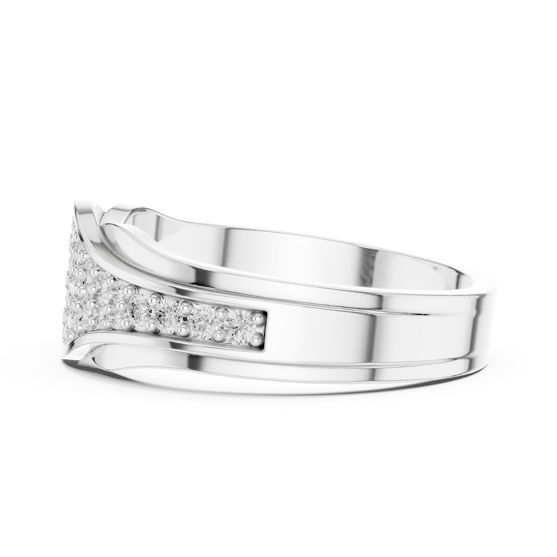 Minimalist bracelet with thin metal band.
