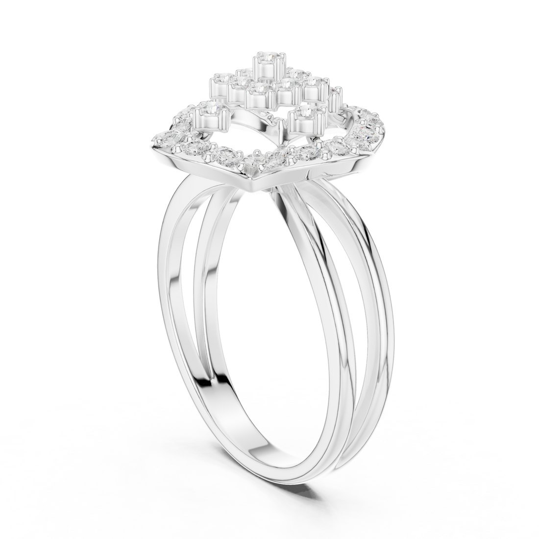 Men's smooth band ring with polished finish.