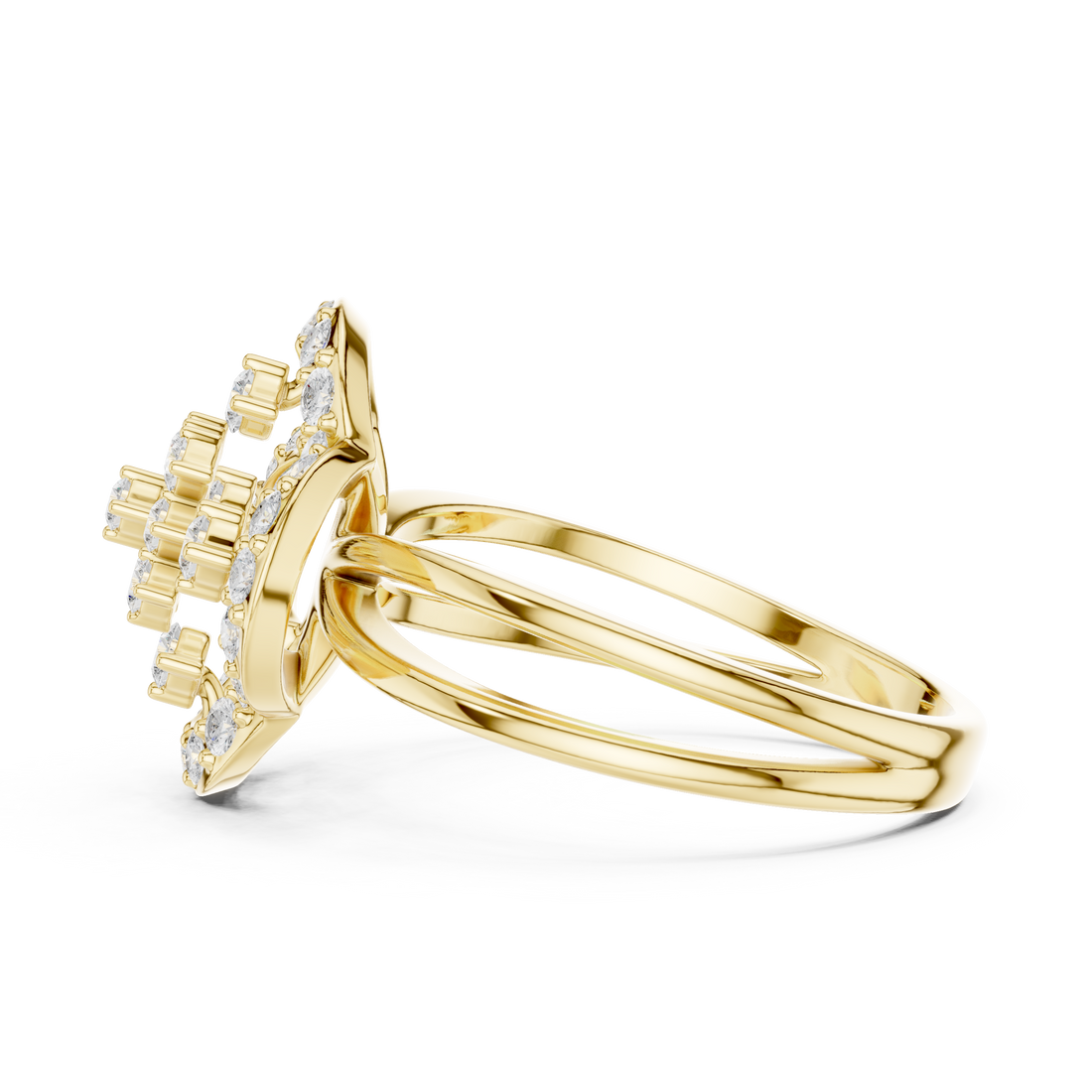 Adjustable baby ring with smooth surface.