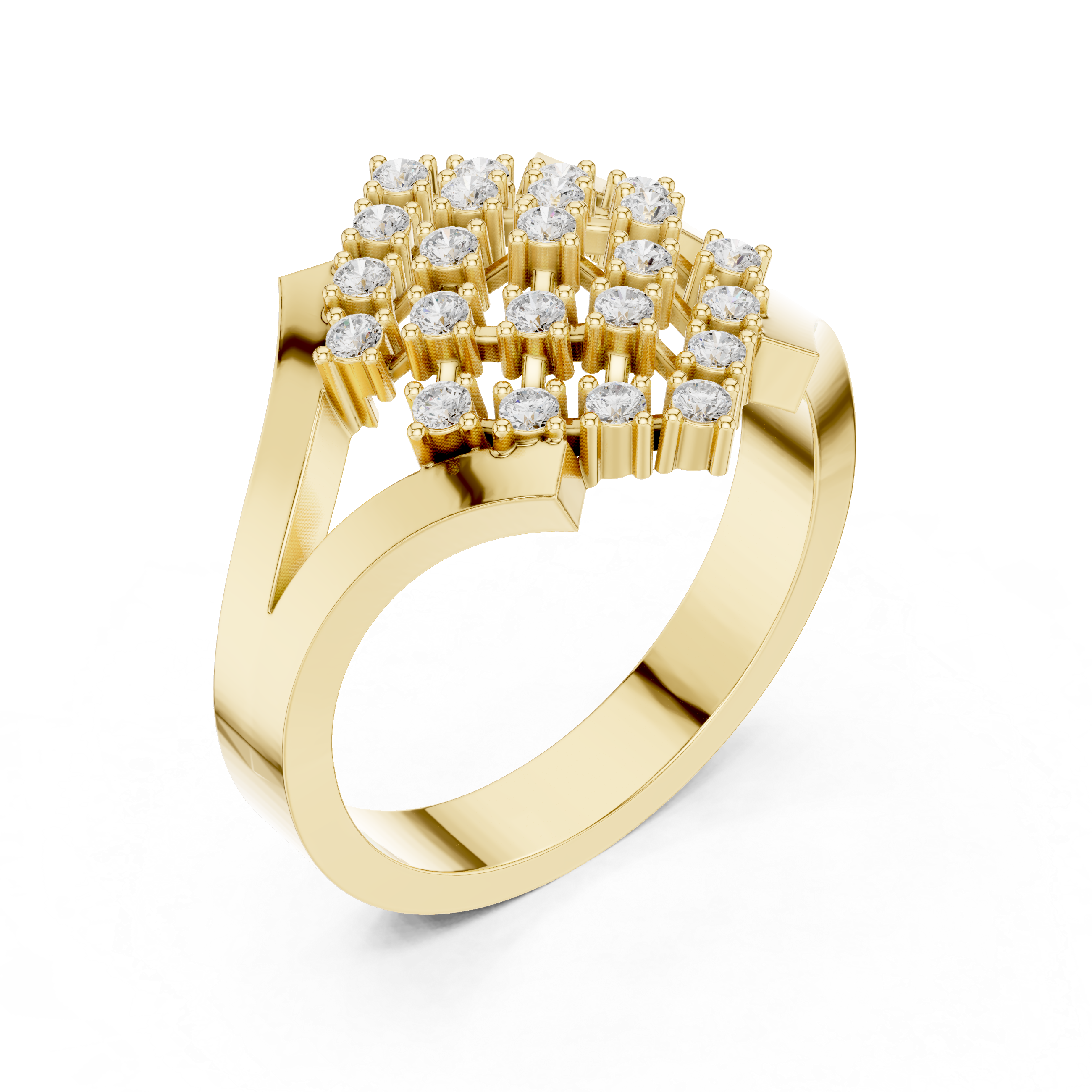 Engagement jewellery set with diamond accents.