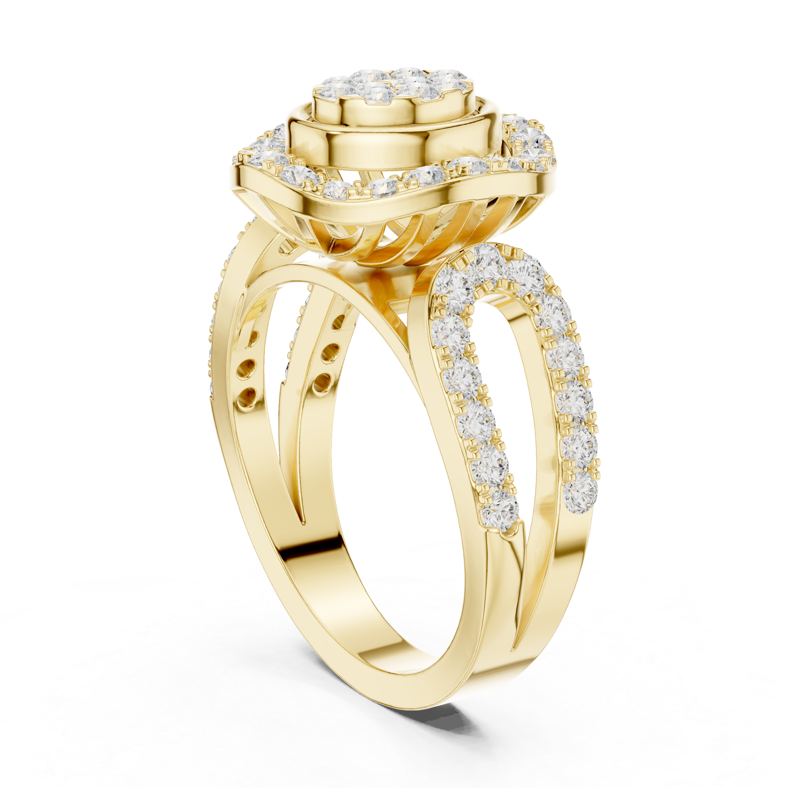 Promise ring with minimal polished band.
