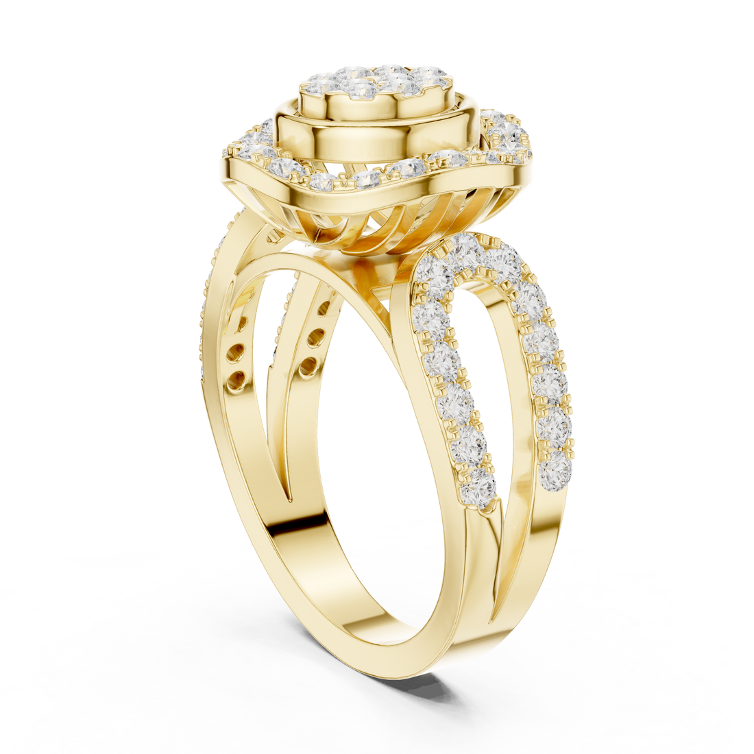Promise ring with minimal polished band.