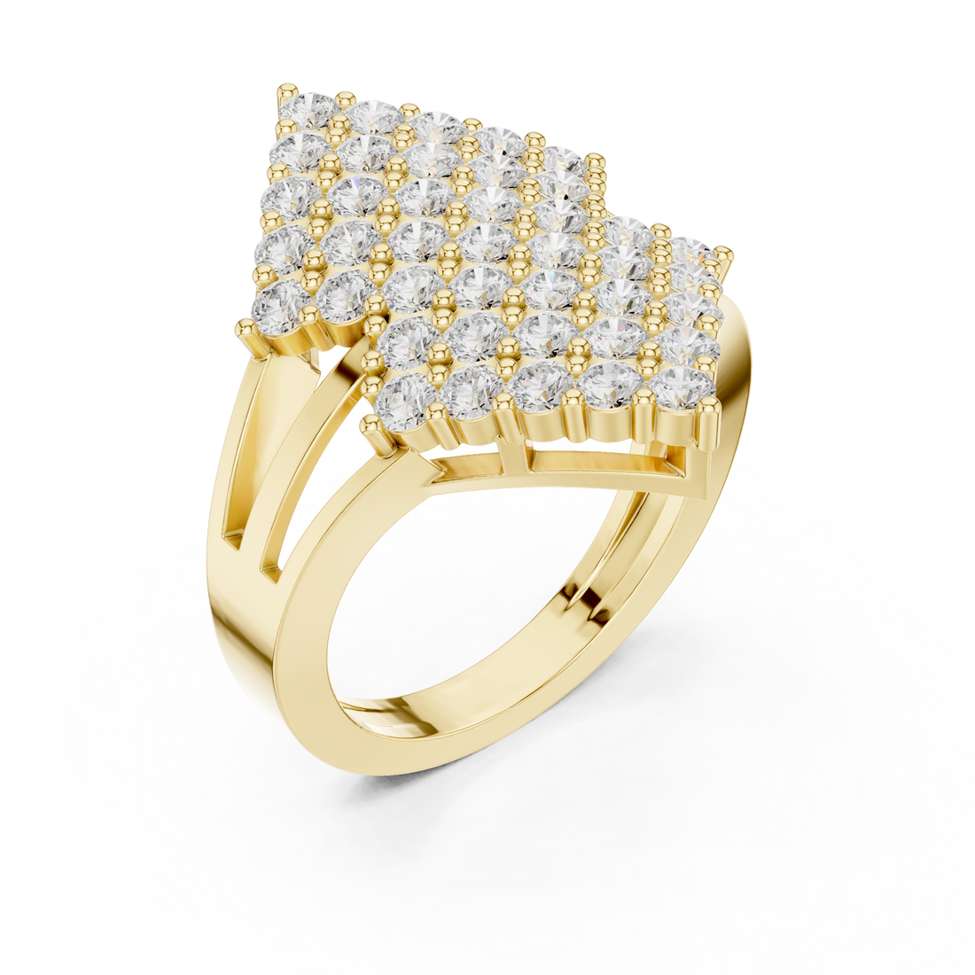 Diamond bangle with sparkling pavé detail.