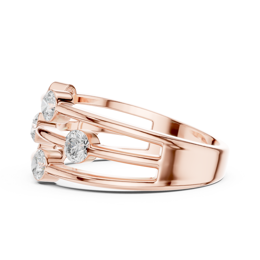 Sleek gold choker necklace with minimal style.