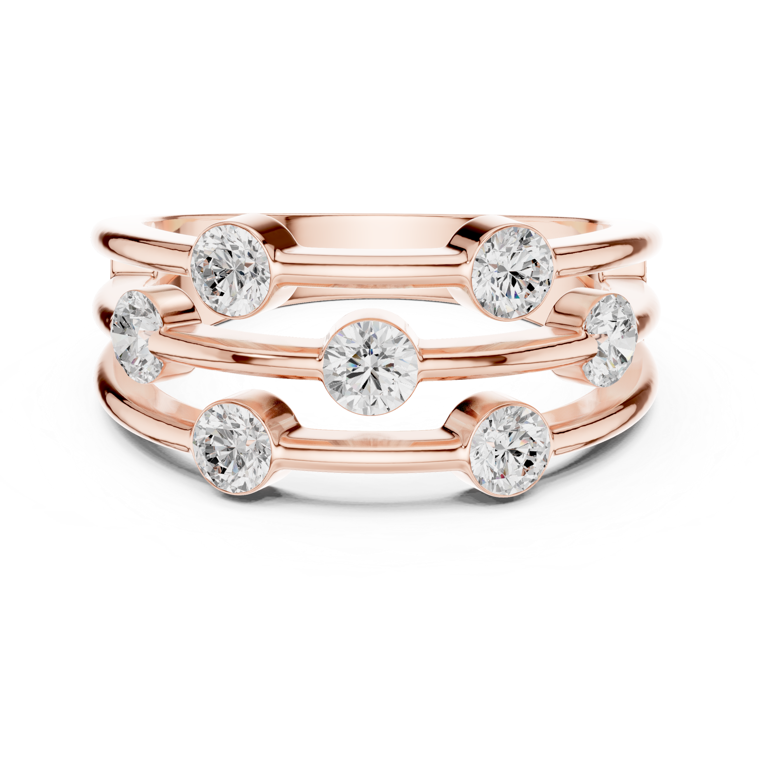 Bold cuff bangle with wide band.