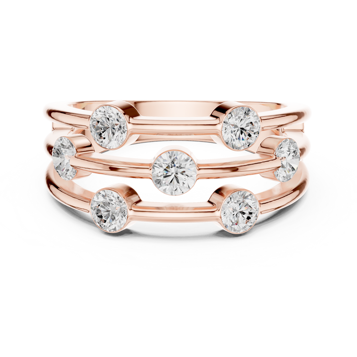 Bold cuff bangle with wide band.