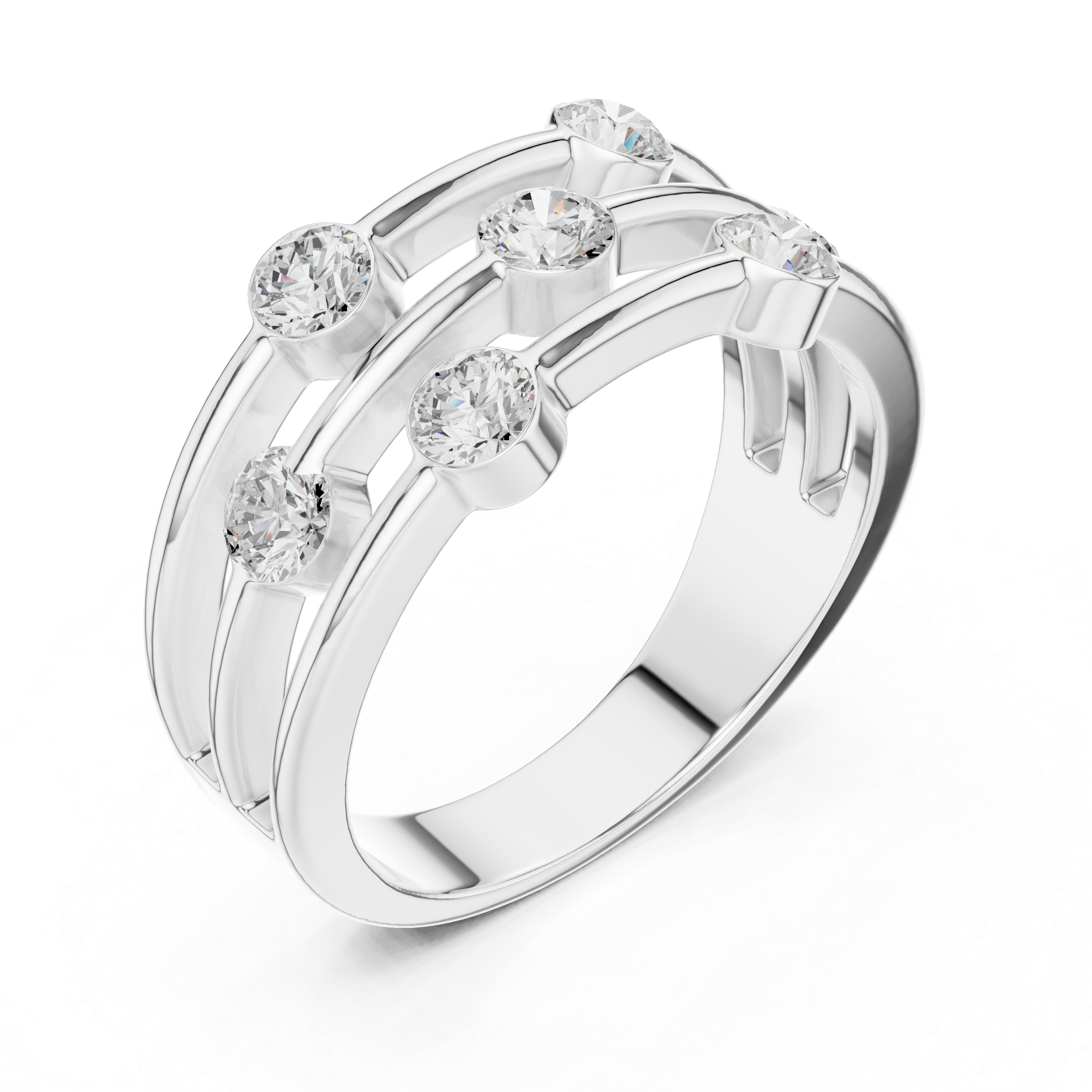 Heavy bridal choker with ornate detail.
