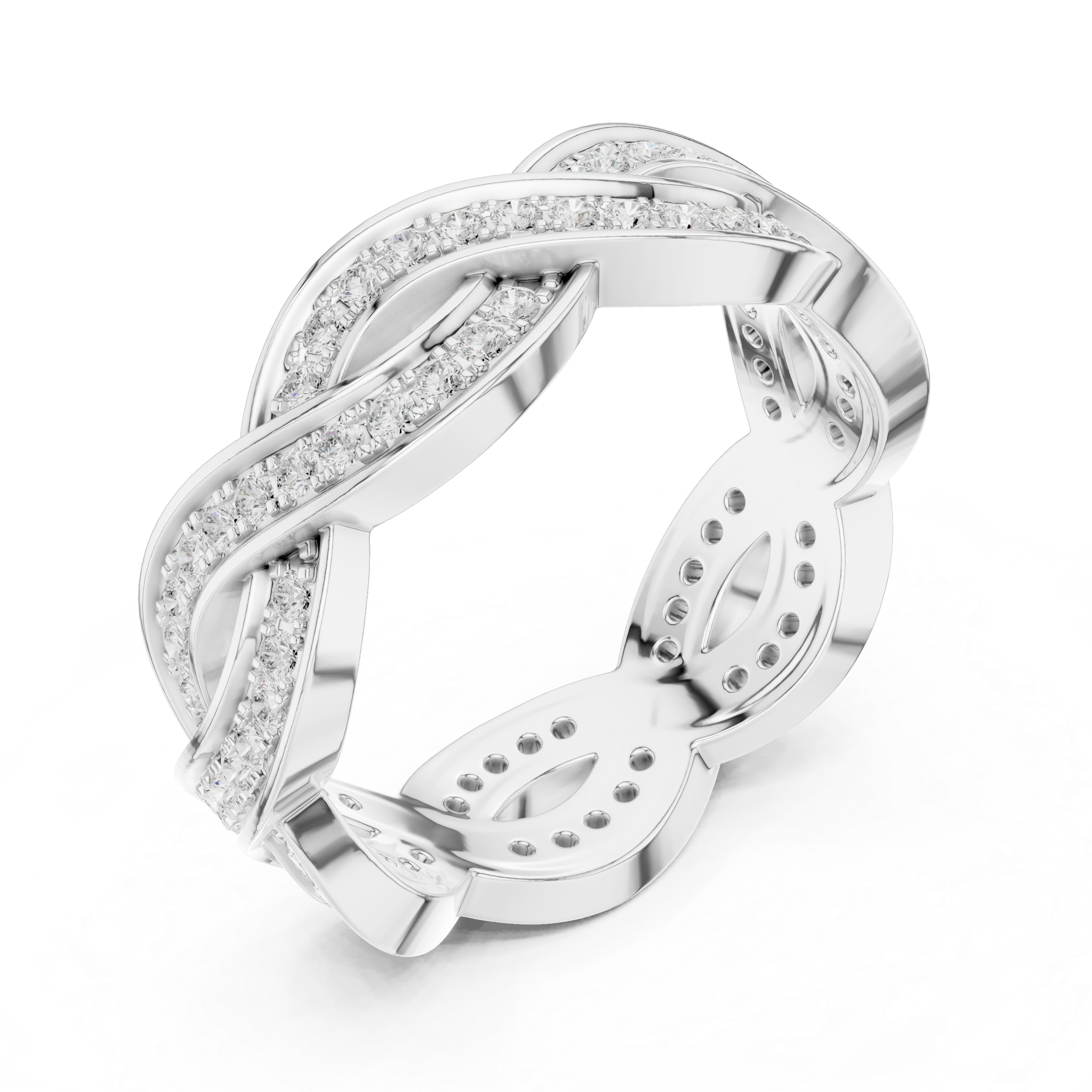 Smooth plain toe ring with polished finish.