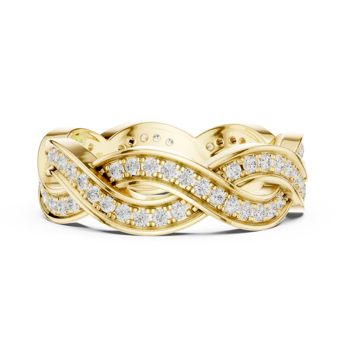 Halo engagement ring with brilliant diamond border.