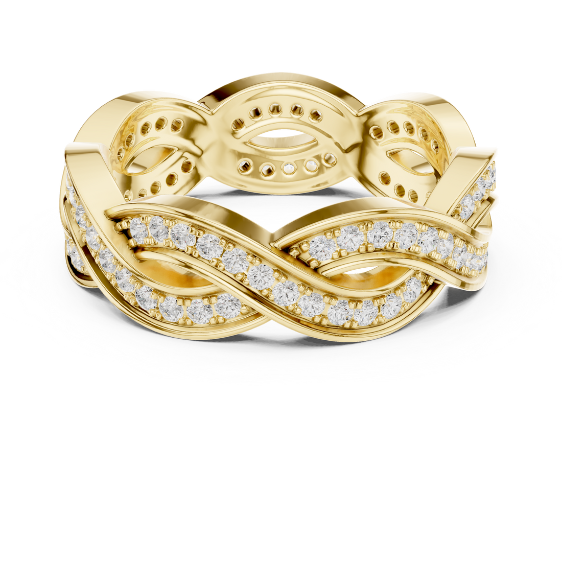 Oval diamond ring with slender gold band.