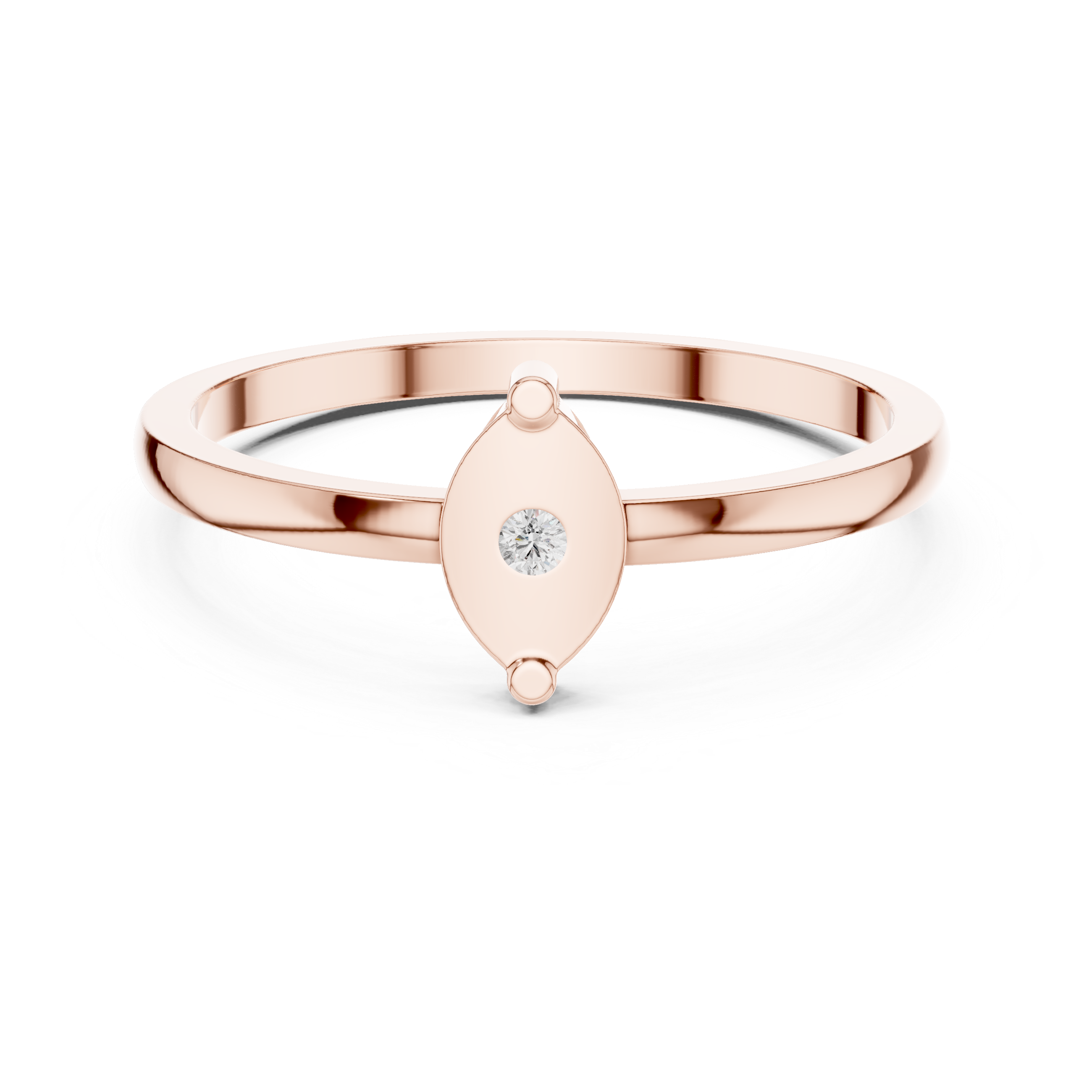 Cushion-cut ring with classic diamond center.
