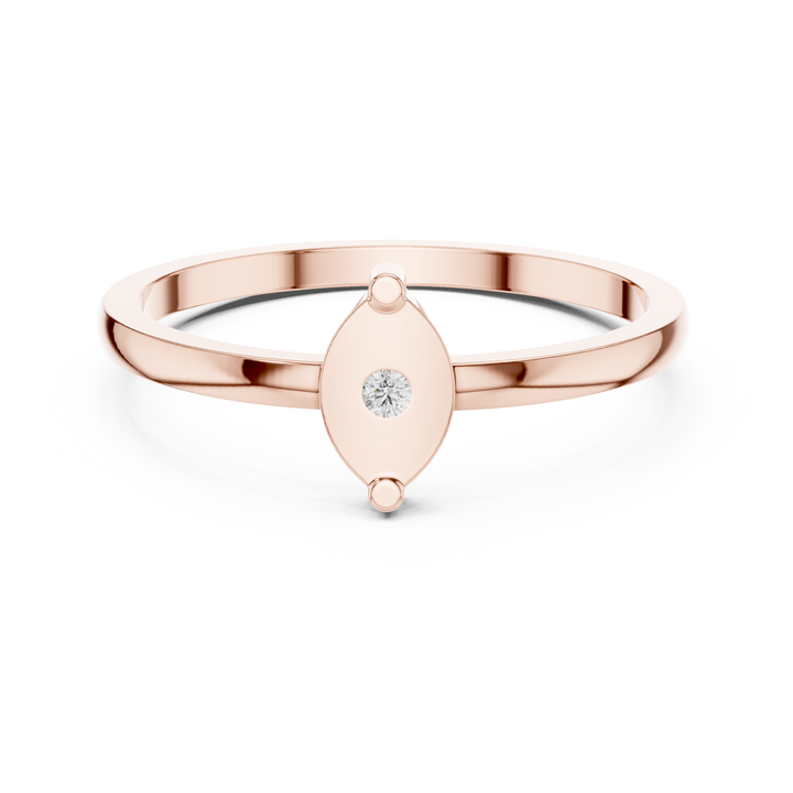 Cushion-cut ring with classic diamond center.