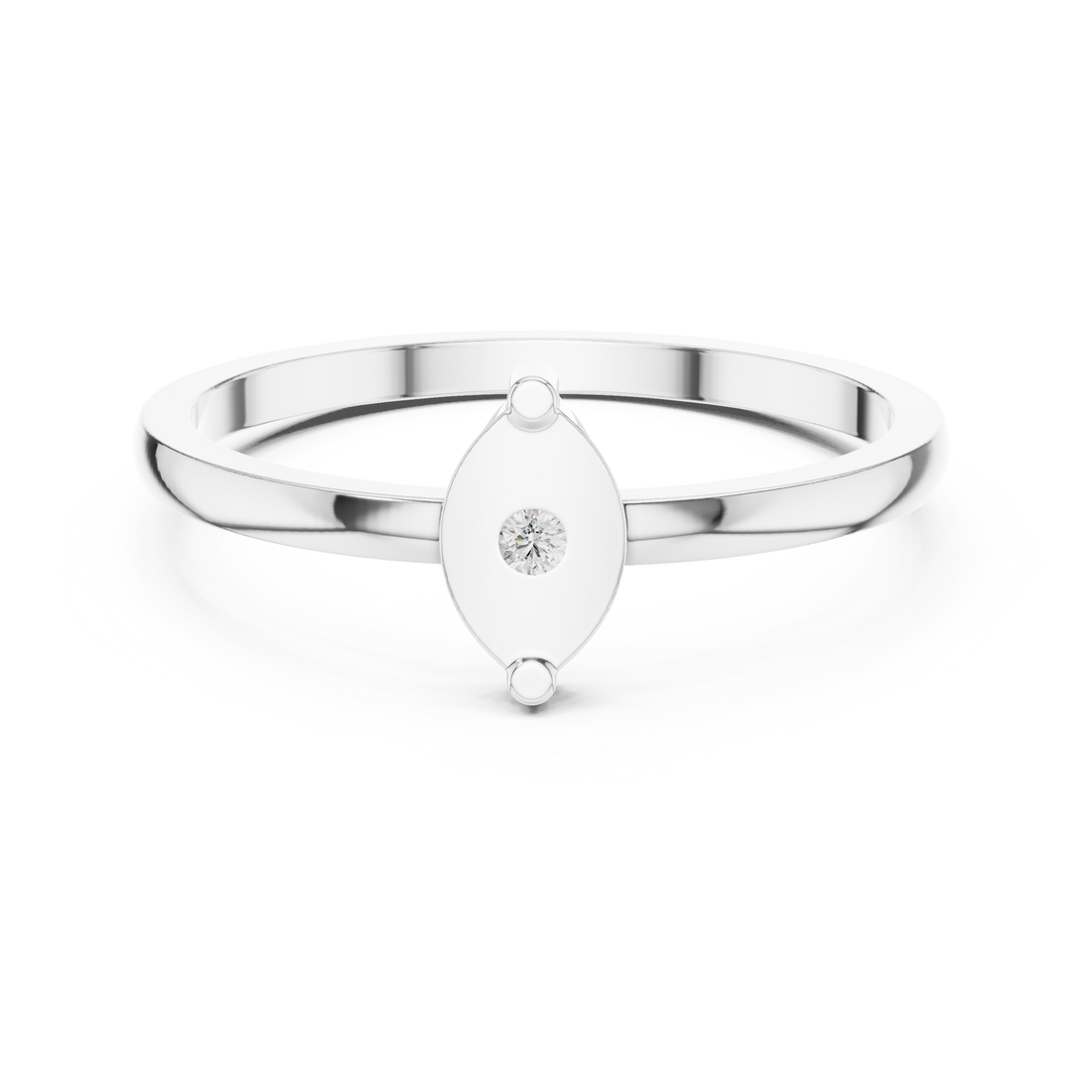 Diamond pendant necklace with sparkling centerpiece.