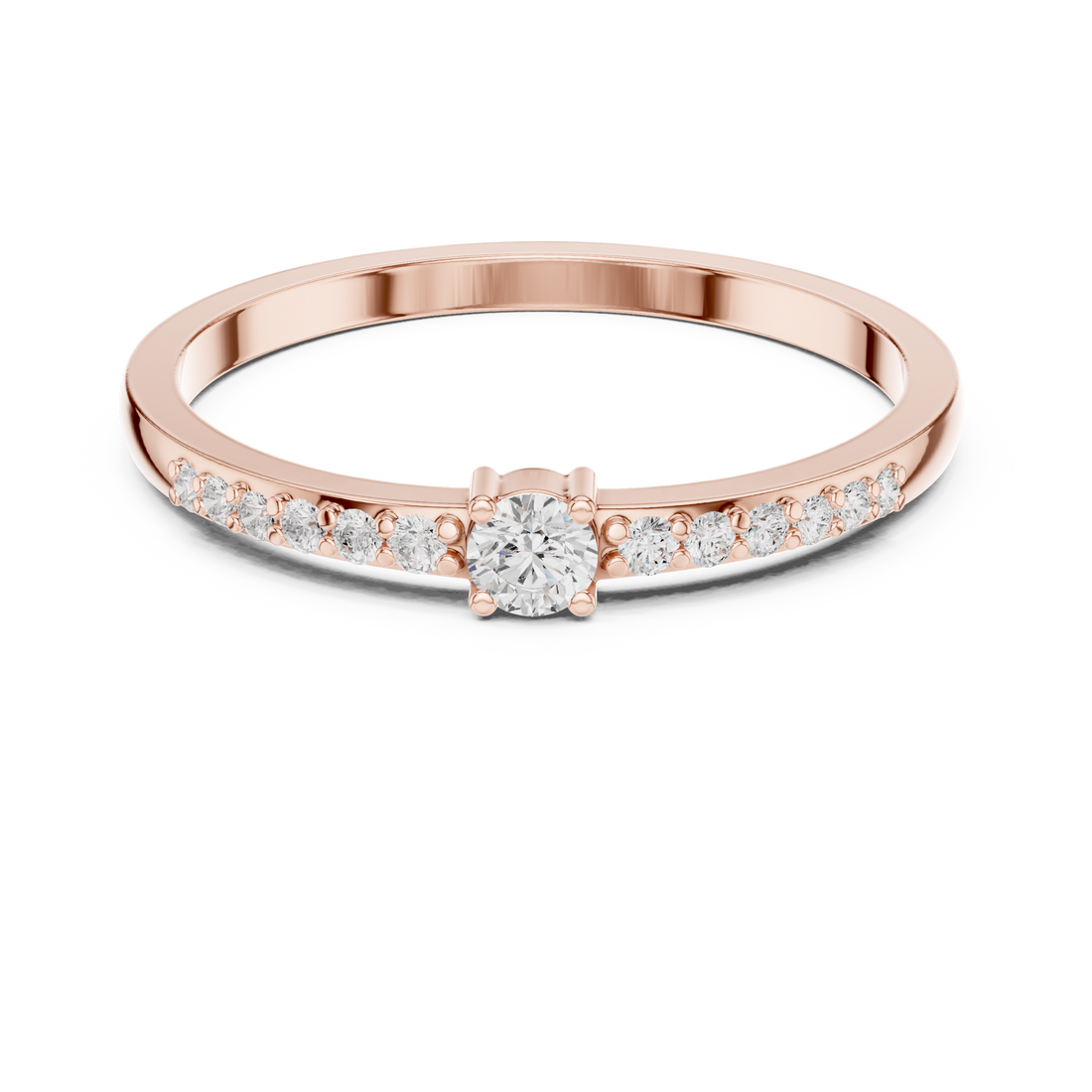 Diamond tennis bracelet with uniform sparkle.