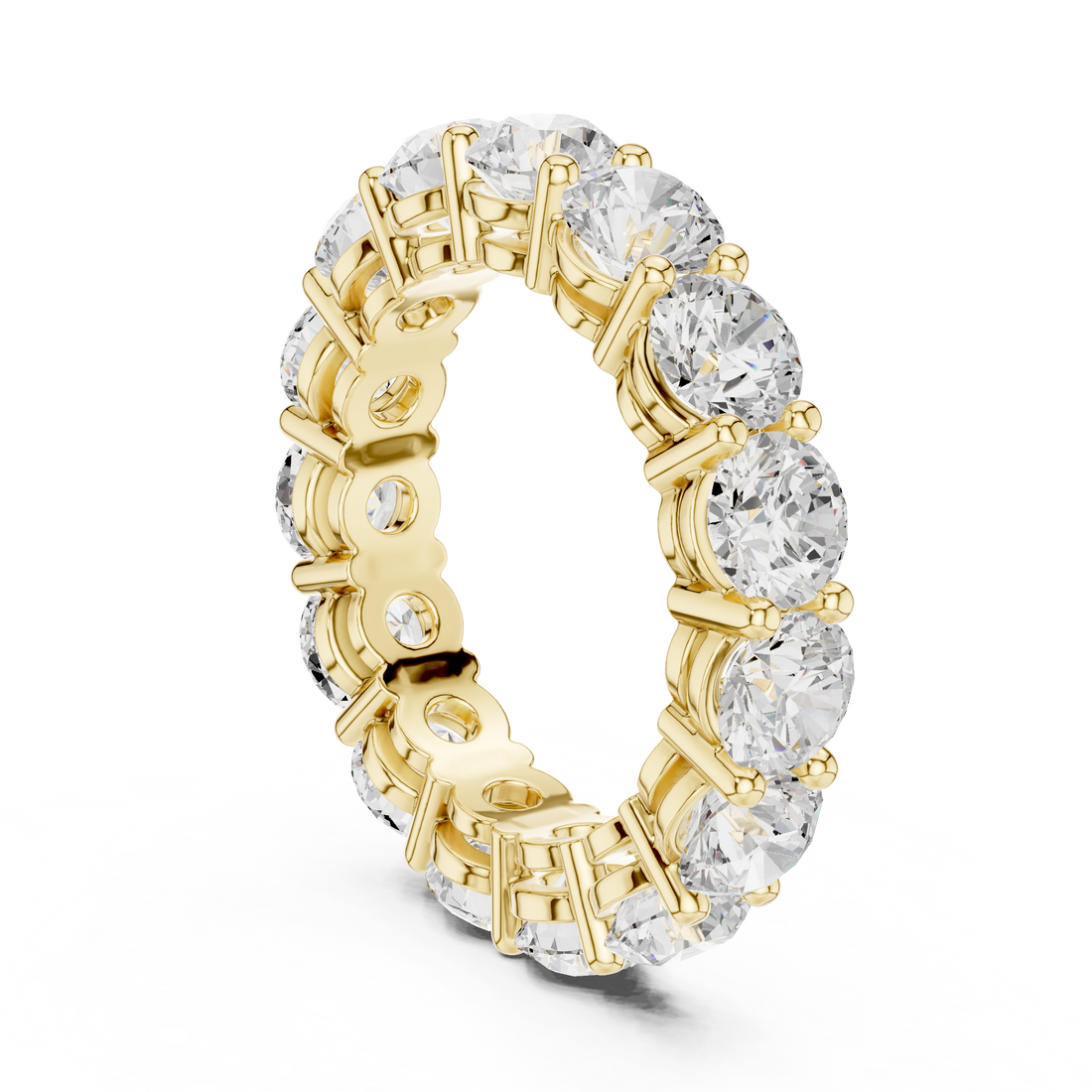 Minimalist ring with sleek gold surface.