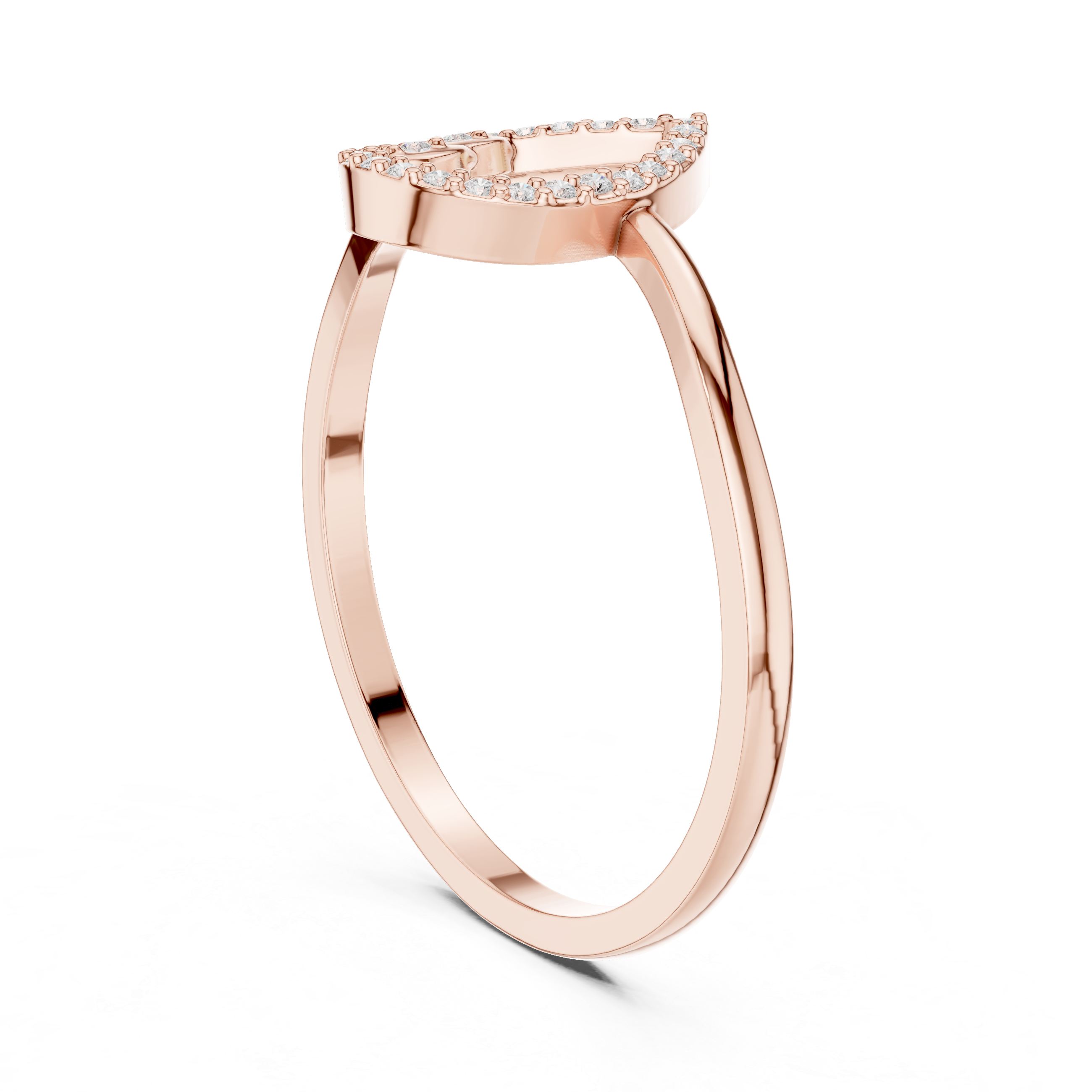Small diamond earrings with classic shine.