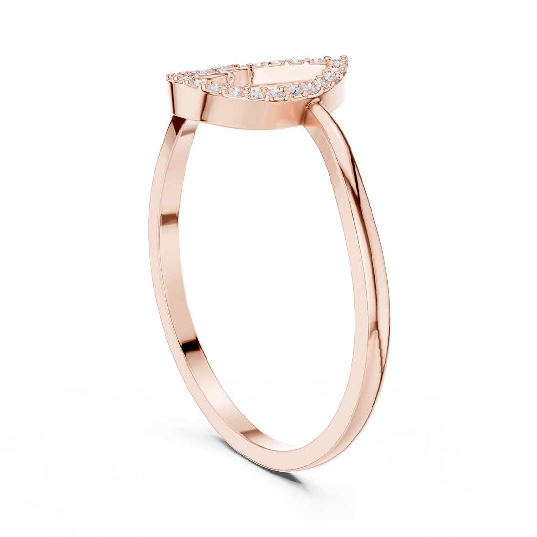 Small diamond earrings with classic shine.